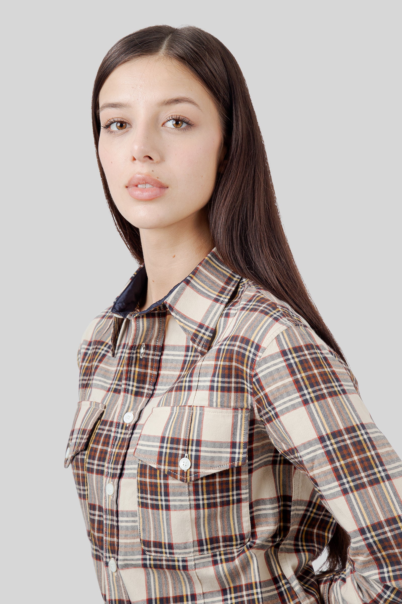 Department Five Camicia Artic Tartan Avena Donna - 5