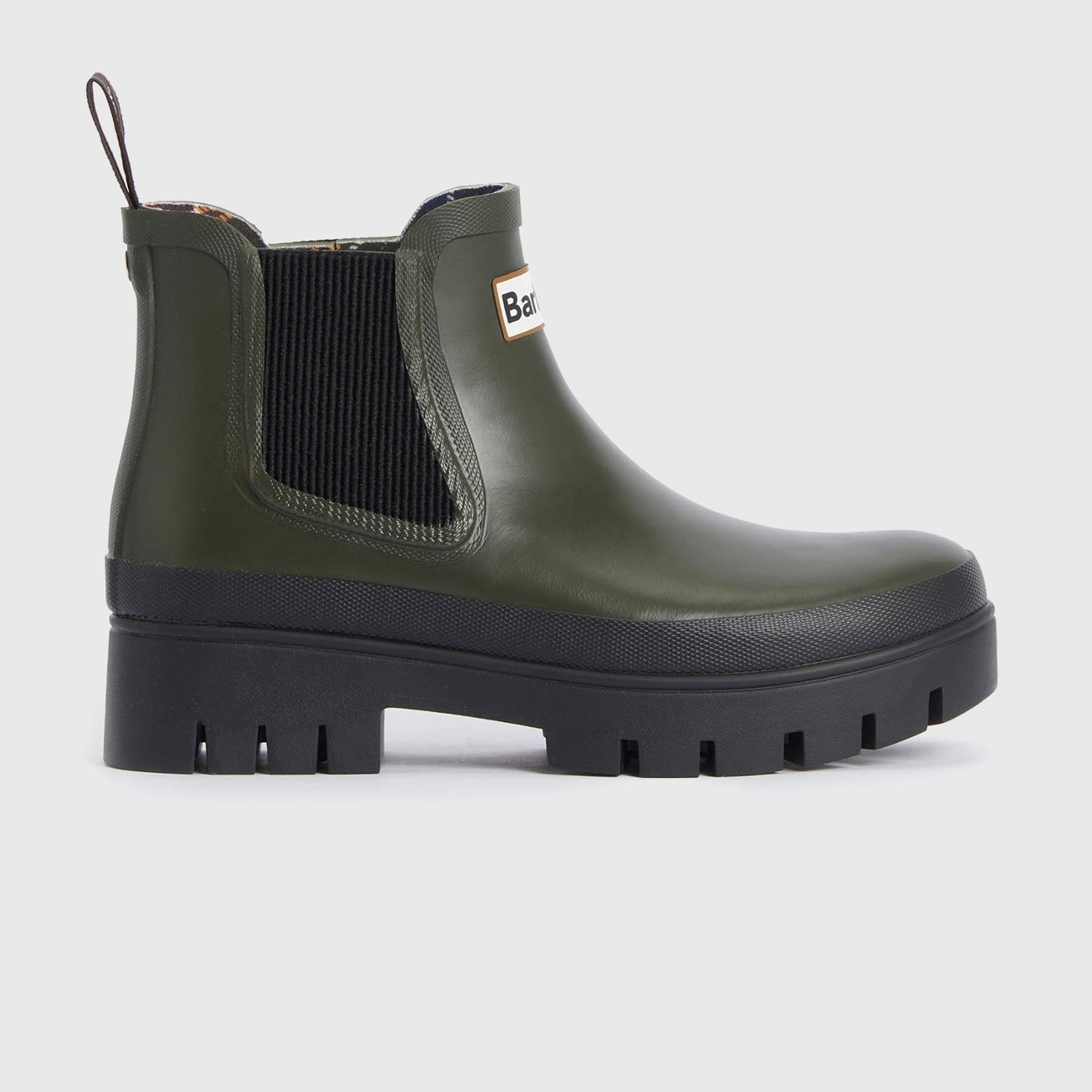 Barbour Chelsea Welly Boot Halton Verde Oliva Donna - 6