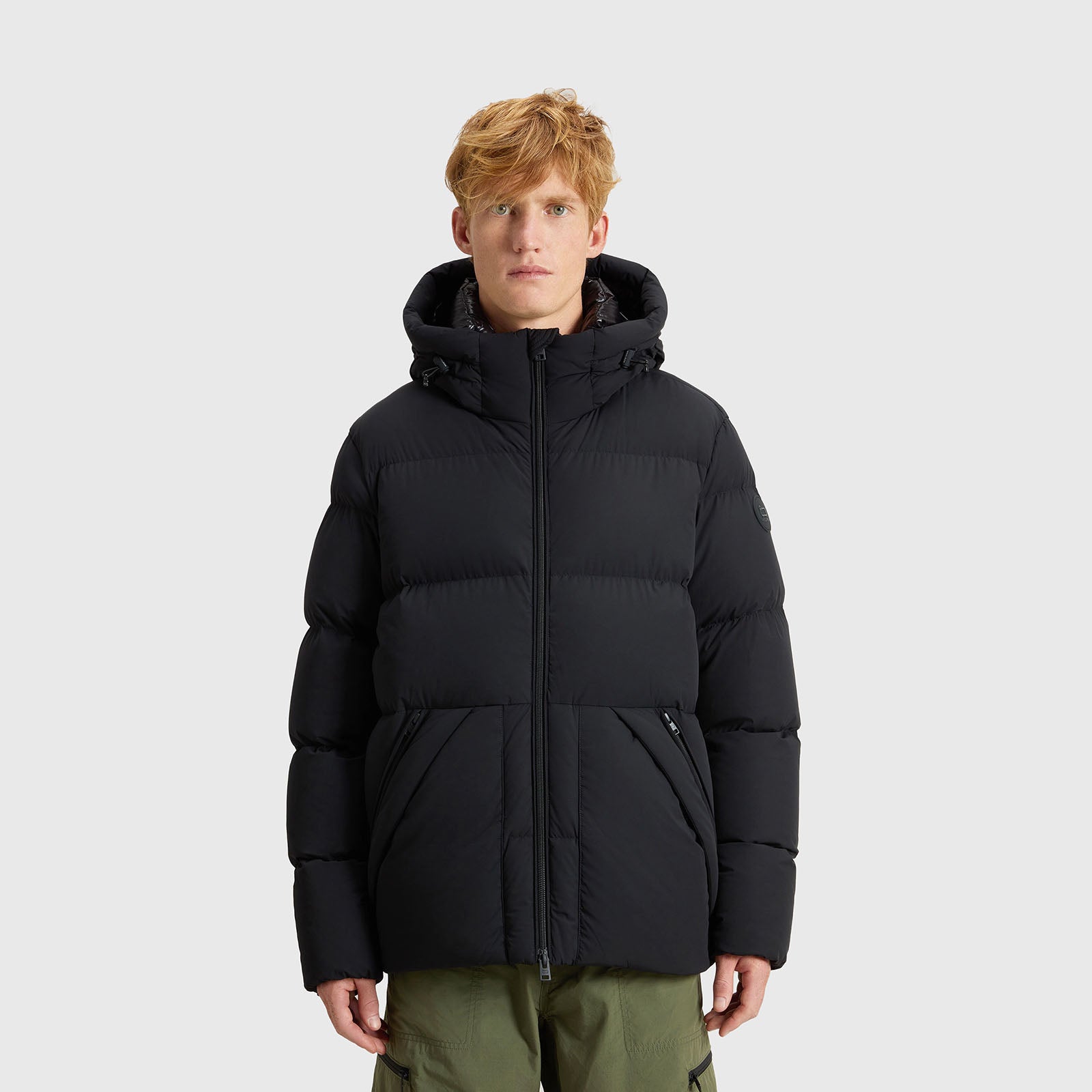 Woolrich Piumino Sierra Supreme In Nylon Elasticizzato Nero Uomo - 12