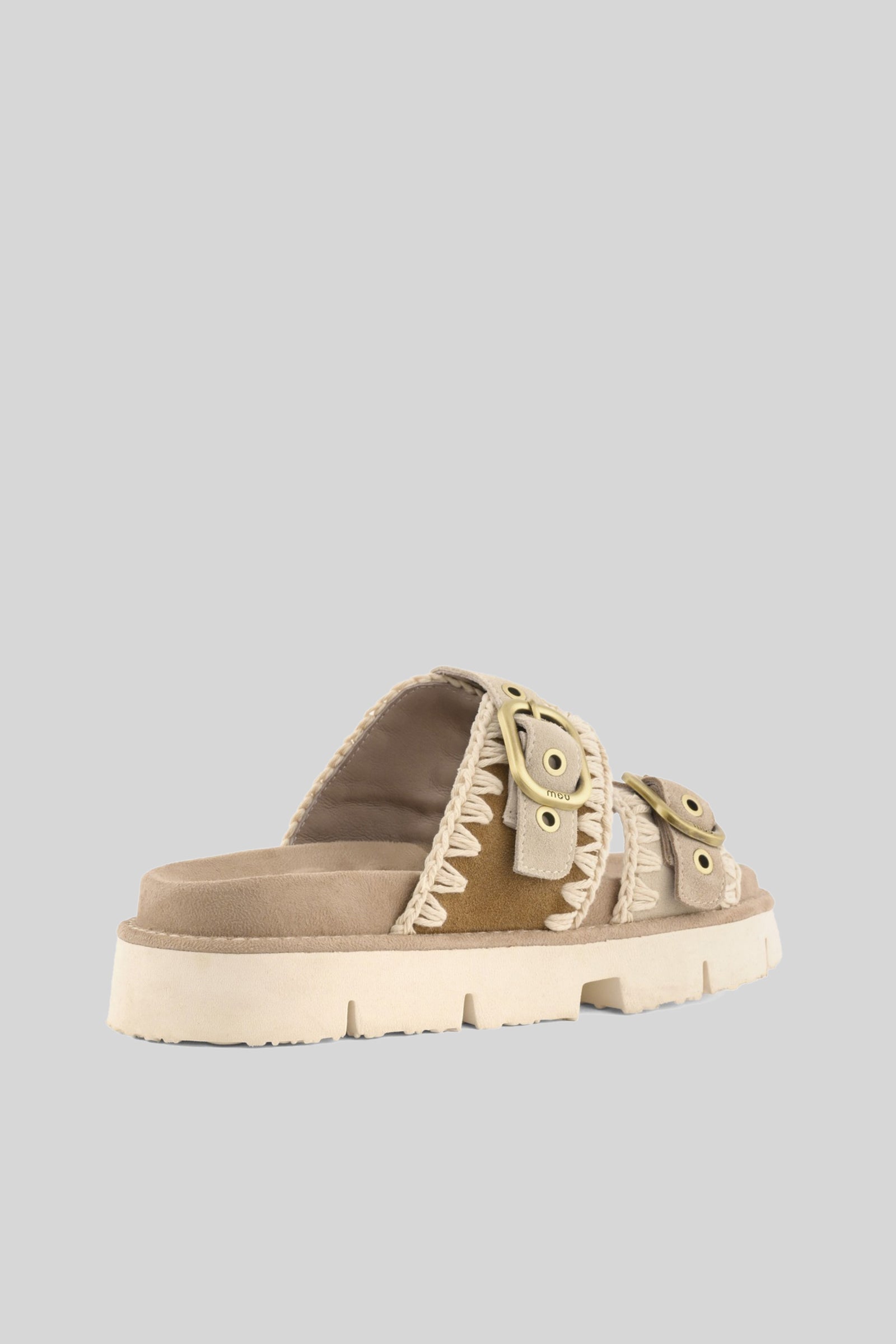 Mou Sandalo Bio Front Cut Beige Donna - 3