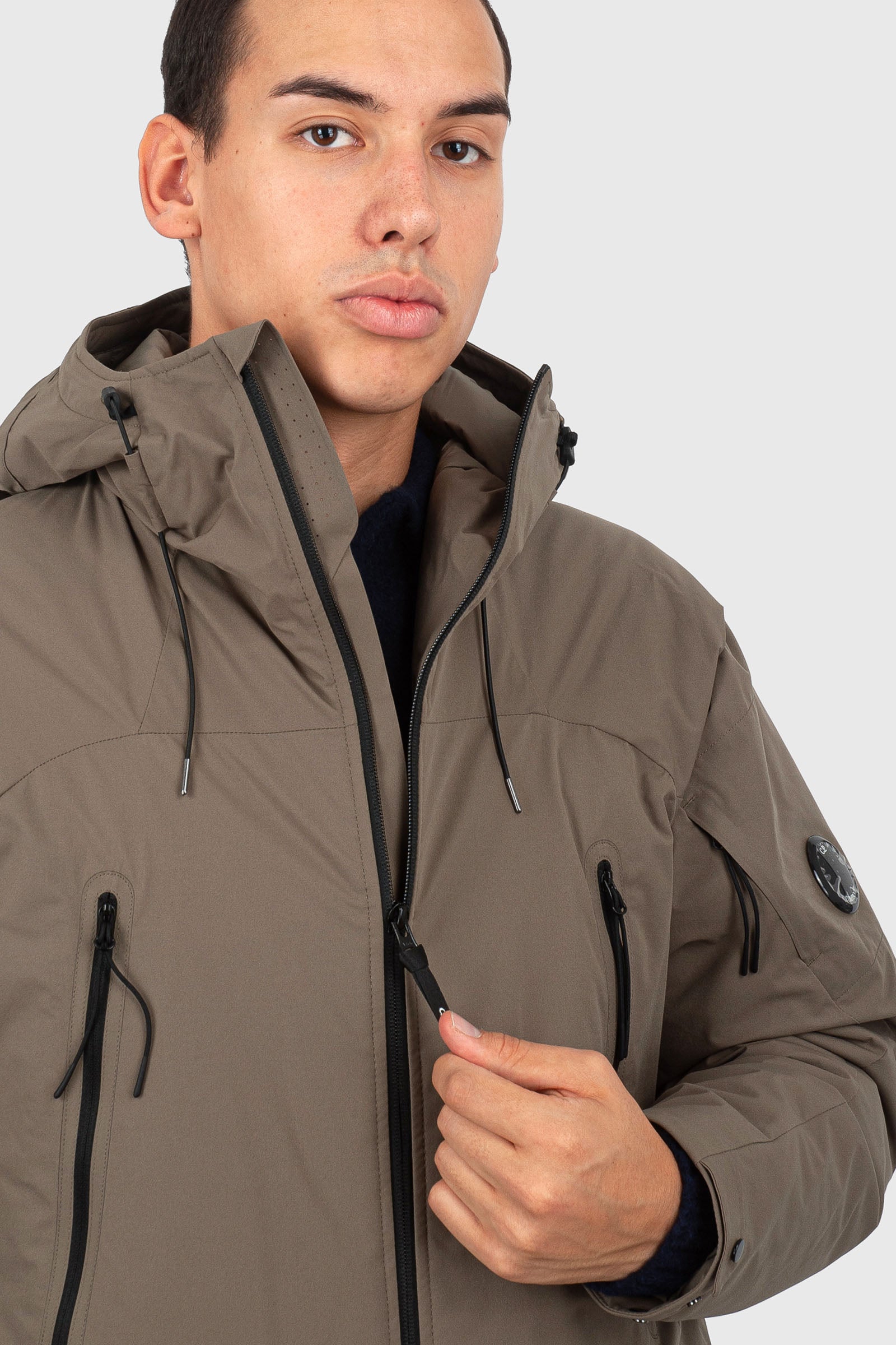 C.p. Company Giubbotto Pro-tek Padded Hooded Beige Uomo - 6