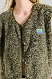 American Vintage Gilet Hoktown Verde Militare Donna american vintage