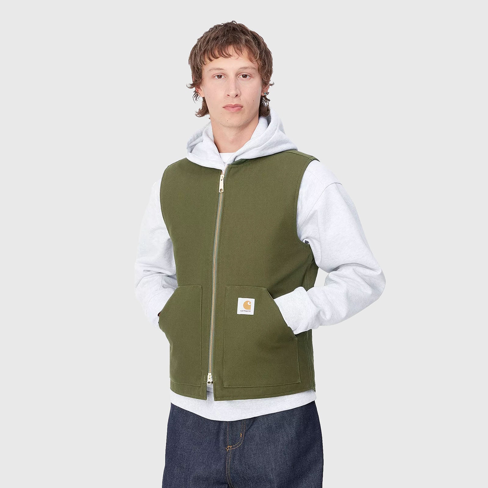 Carhartt Wip Classic Vest Verde Militare Uomo - 8