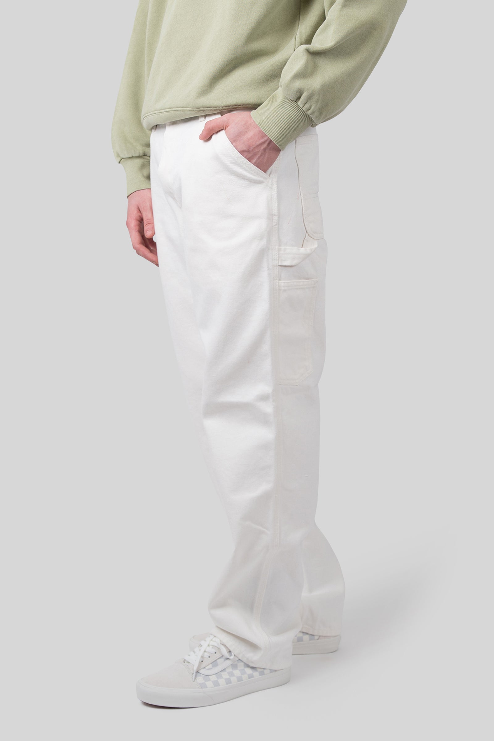 Carhartt Wip Single Knee Pant Bianco Uomo - 1