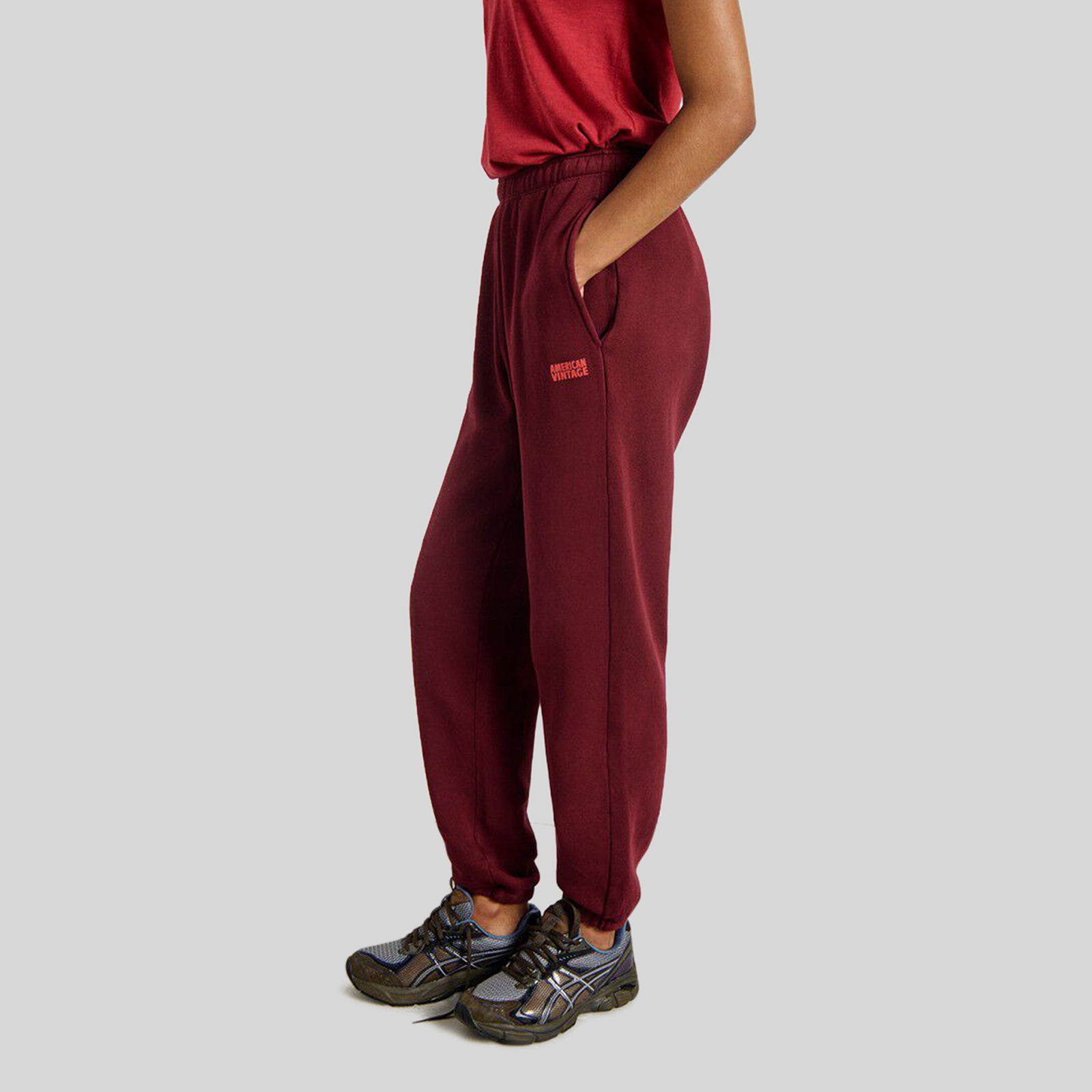 American Vintage Jogging Izubird Bordeaux Donna - 4