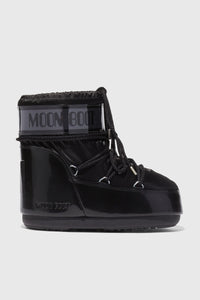 Moon Boot Icon Low Glance Raso Nero Donna moon boot