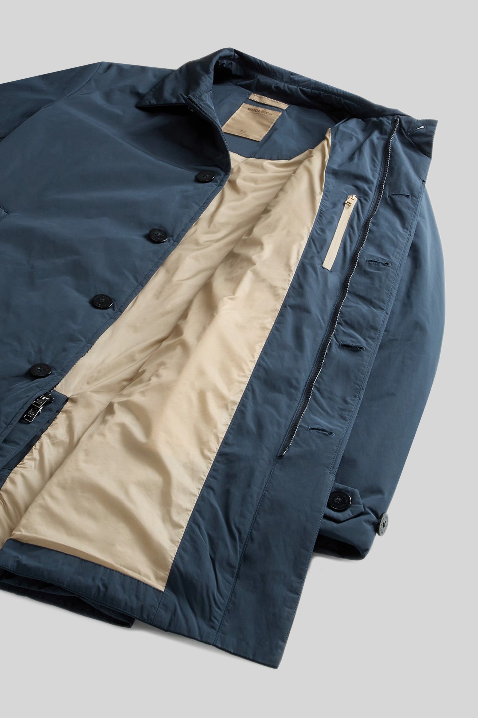 Woolrich Peached Urban Touch Coat Blu Uomo - 6