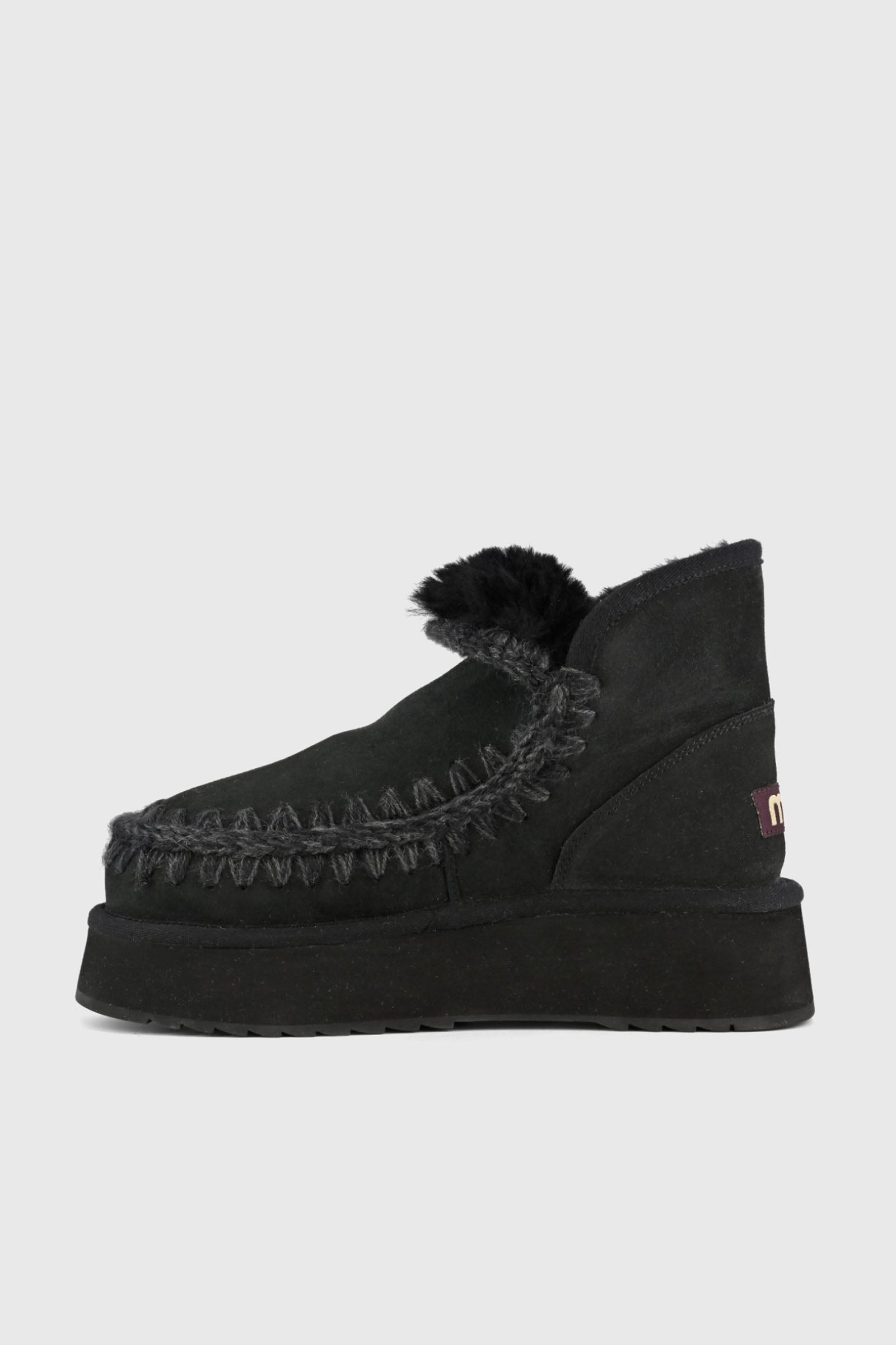 Mou Stivaletto Mini Eskimo Platform Nero Donna - 5