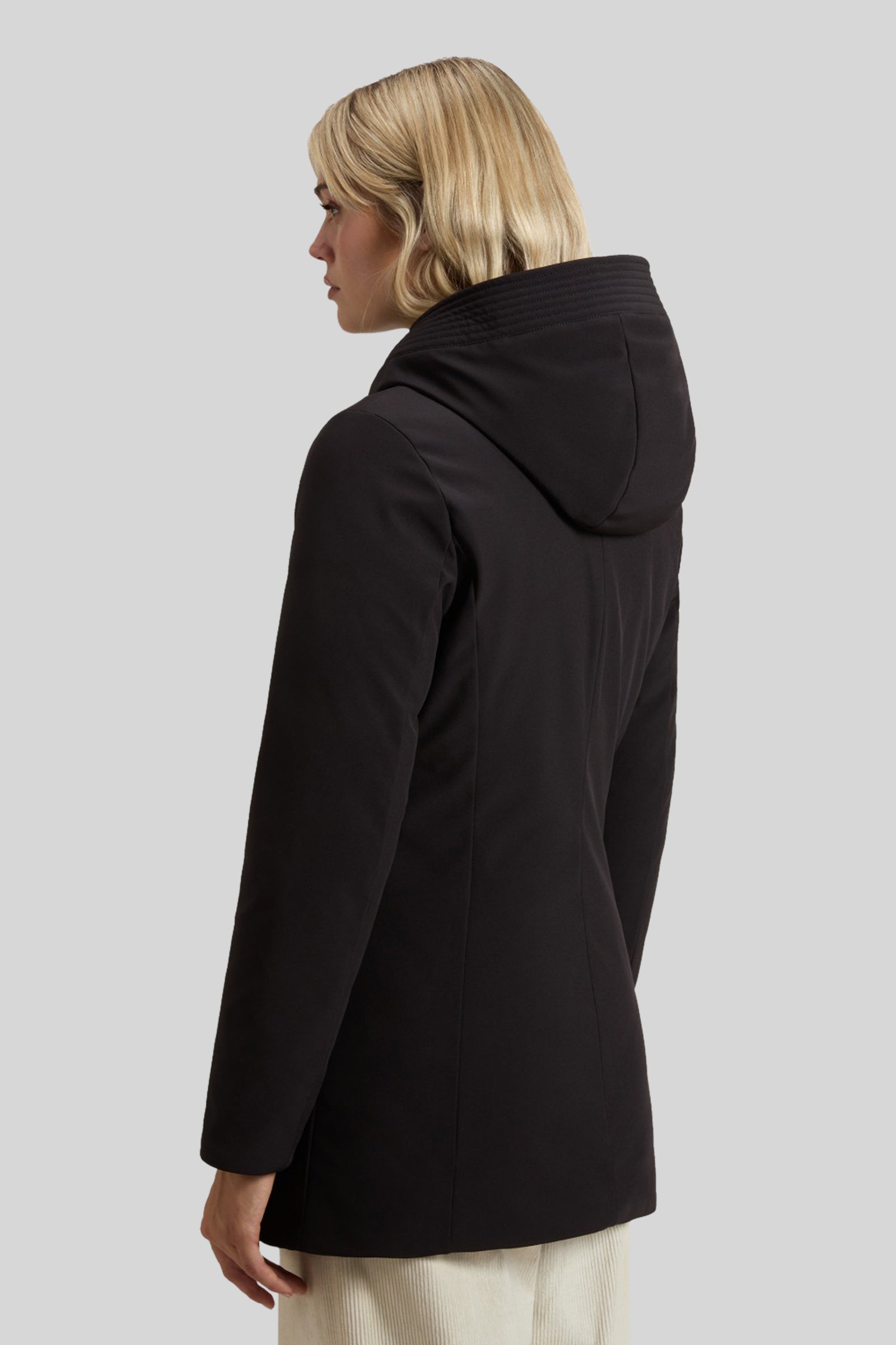 Woolrich Firth Parka In Tech Softshell Nero Donna - 3