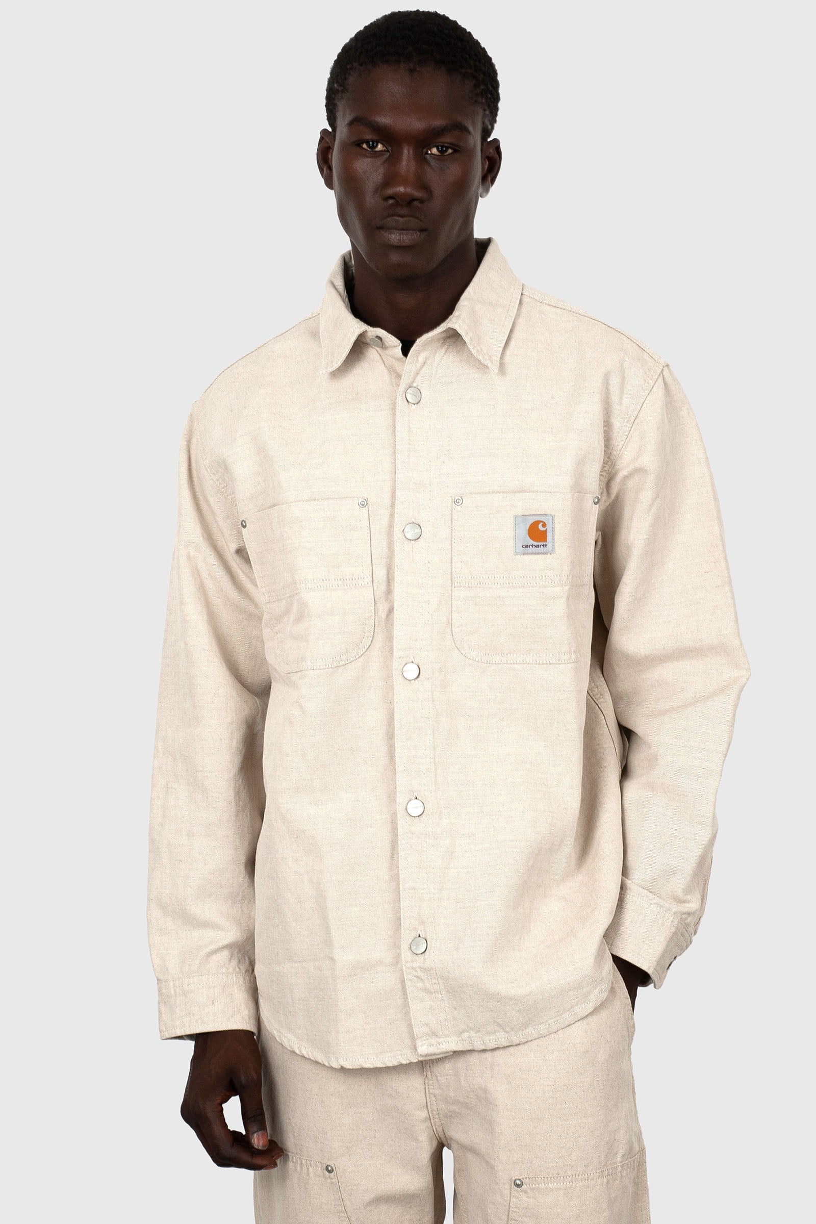 Carhartt Wip Walter Shirt Jac Beige Chiaro Uomo - 1