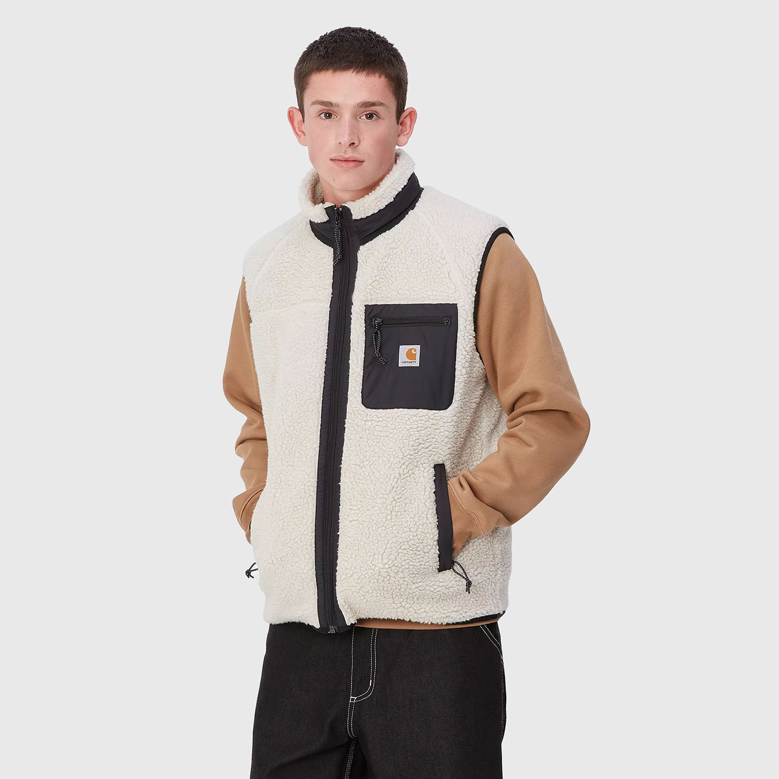 Carhartt Wip Prentis Vest Liner Bianco/nero Uomo - 7