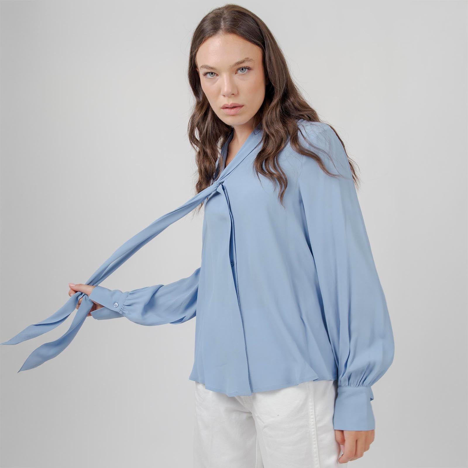 Semicouture Camicia Christine Celeste Donna - 7