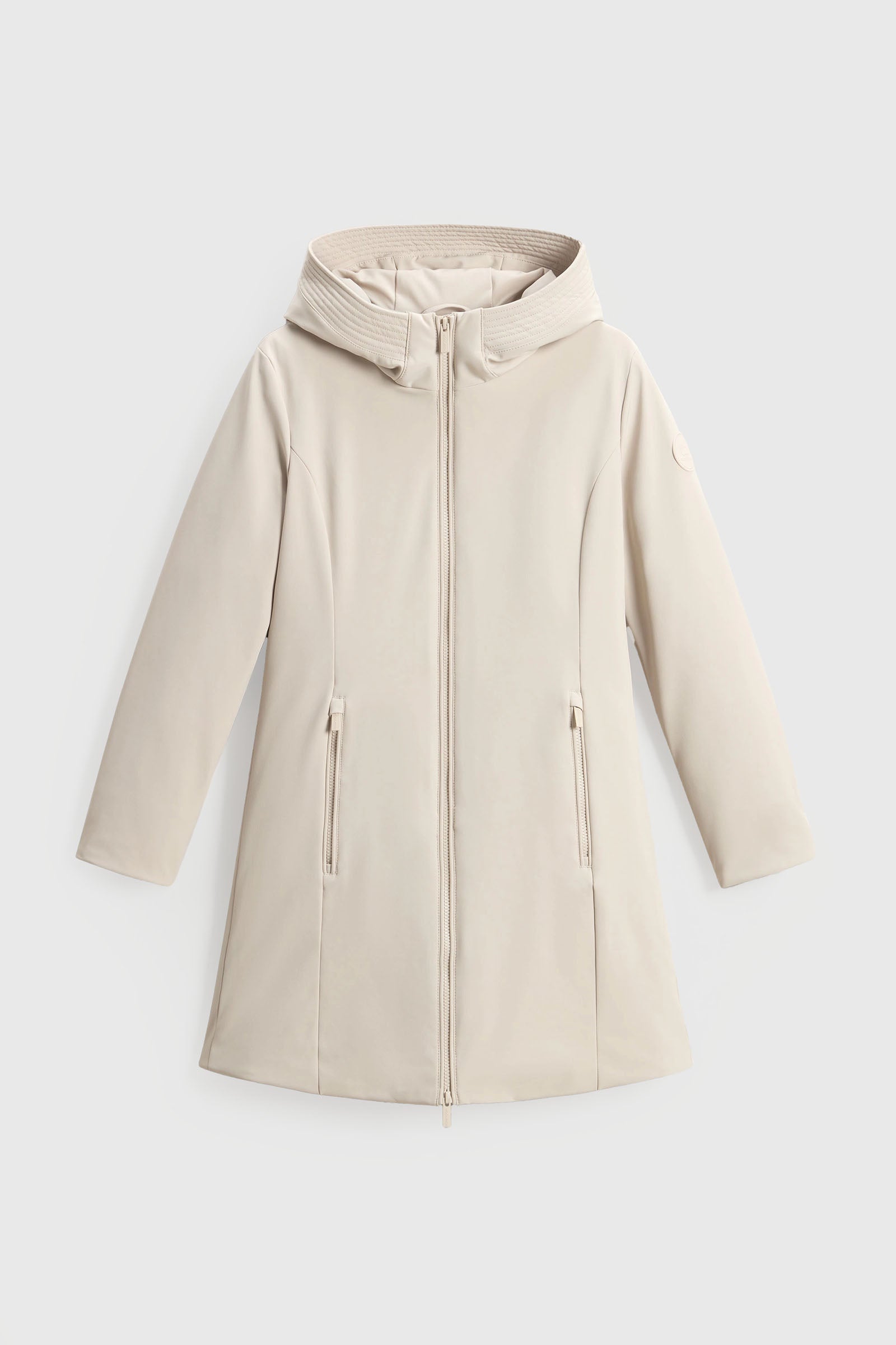 Woolrich Firth Parka In Tech Softshell Ghiaccio Donna - 5