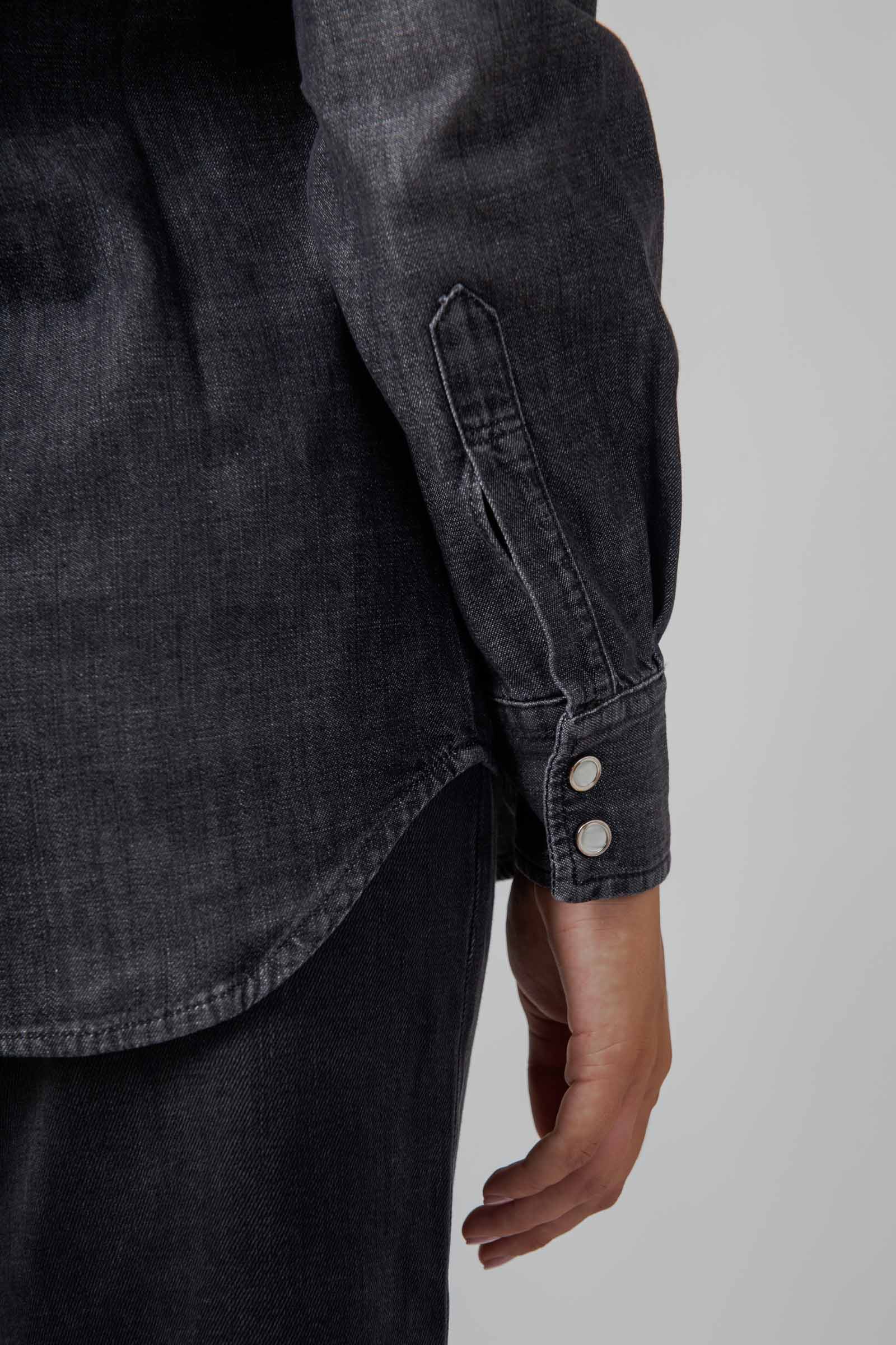 Department Five Camicia Denim Texana Mulberry Nero Donna - 6