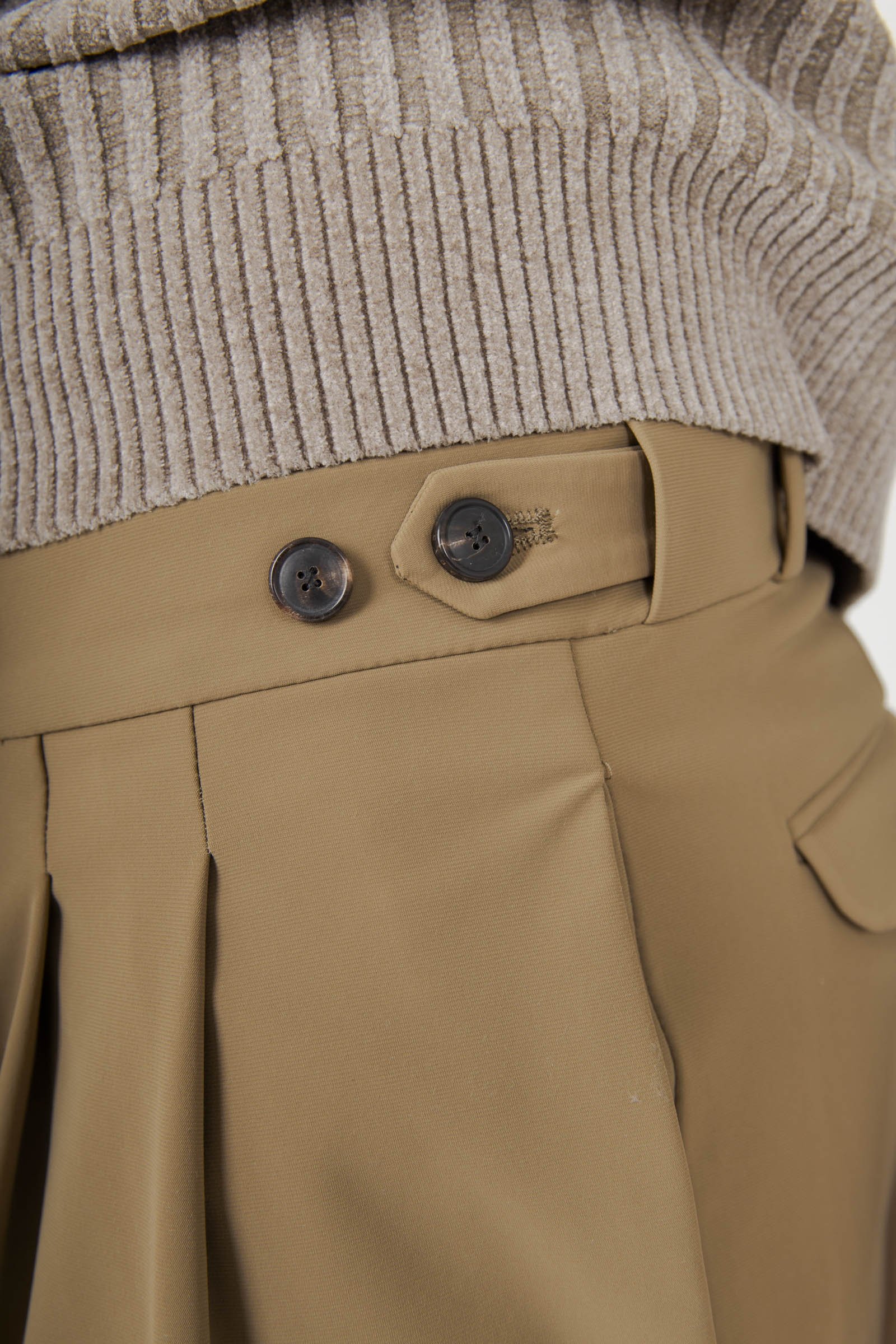 Rrd Pantalone Surflex Winter Chino Double Pence Taupe Uomo - 2