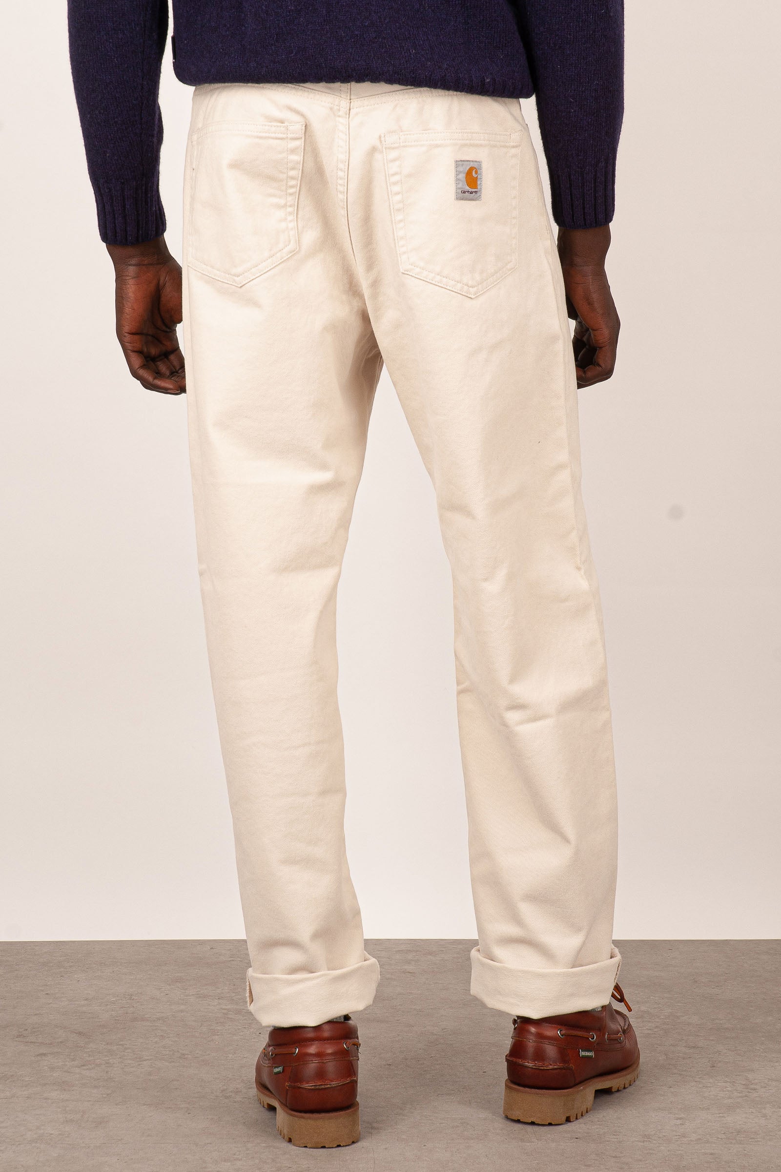 Carhartt Wip Landon Pant Ecru Uomo - 5