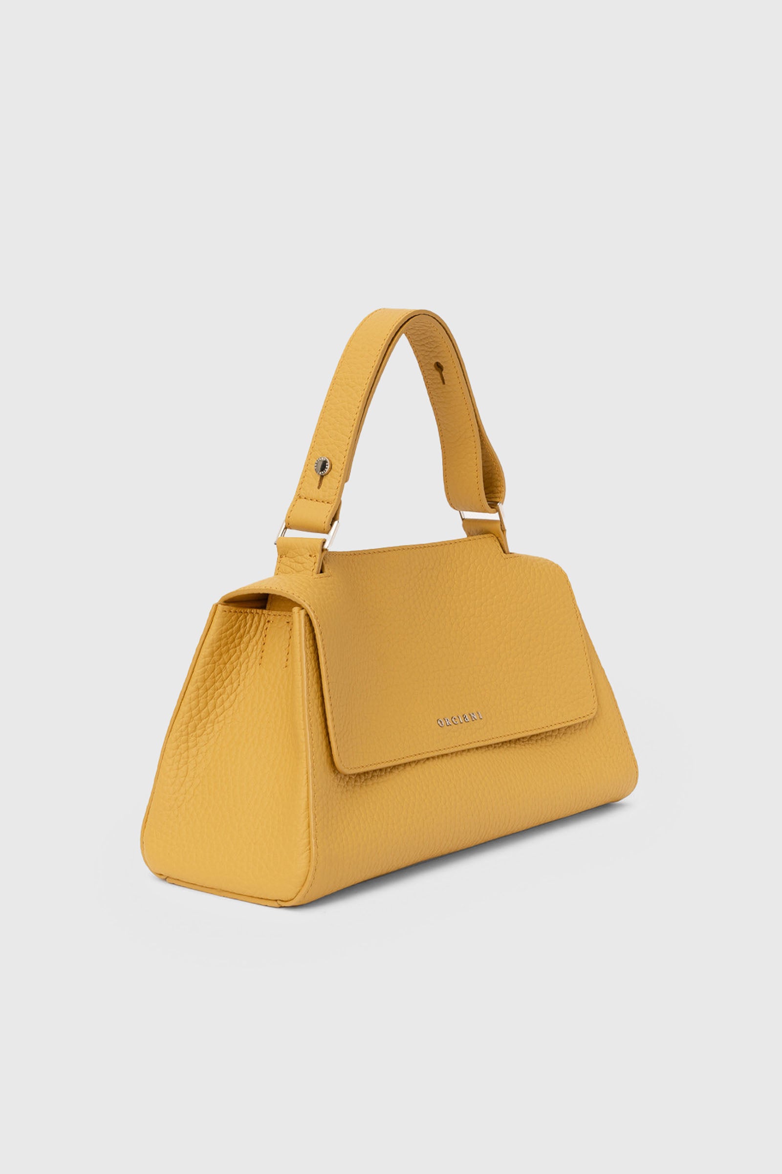 Orciani Borsa Sveva Longuette In Pelle Soft Giallo Donna - 2