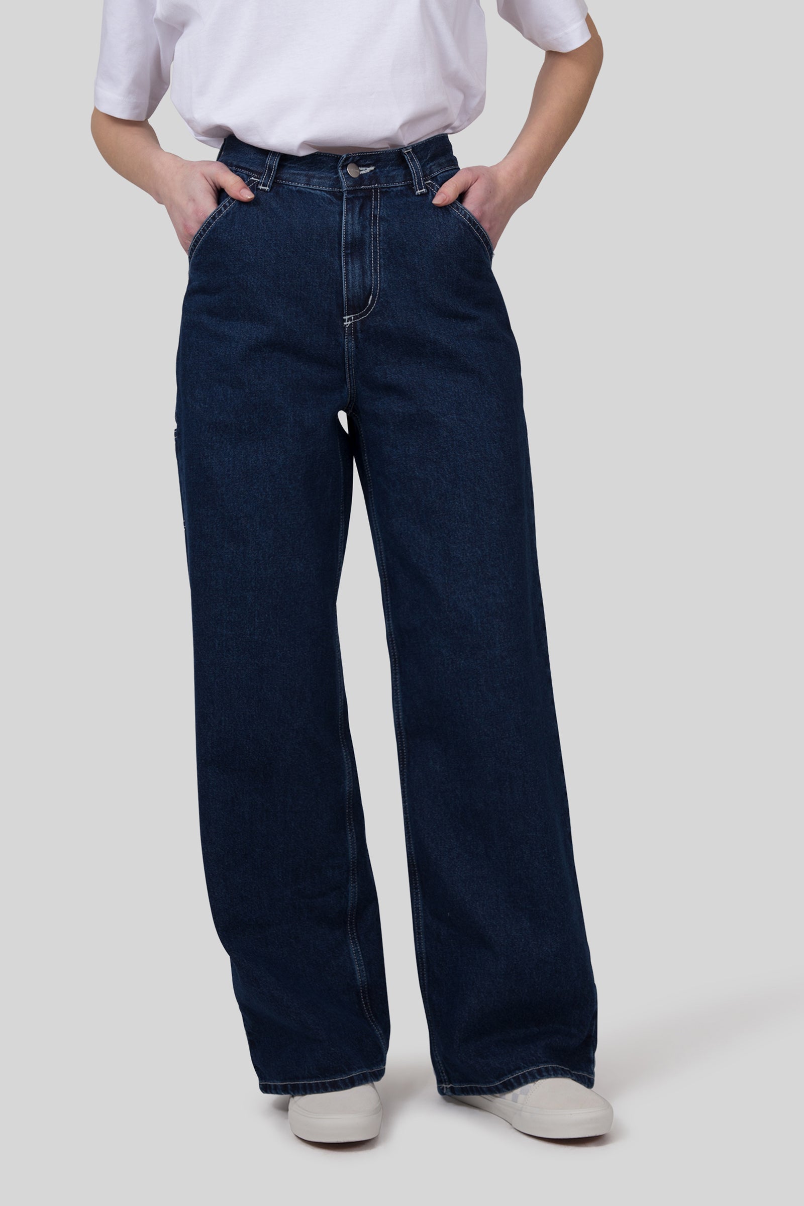 Carhartt Wip W' Jens Pant Blu Medio Donna - 7