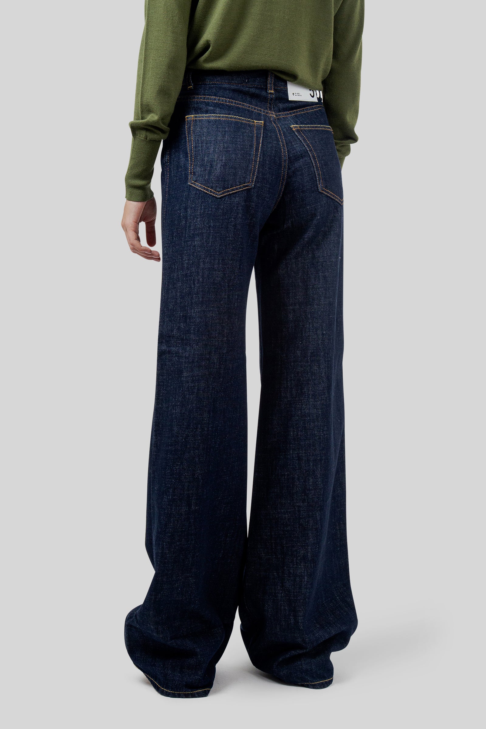 Department Five Jeans Pretender Wide Leg Blu Scuro Donna - 4