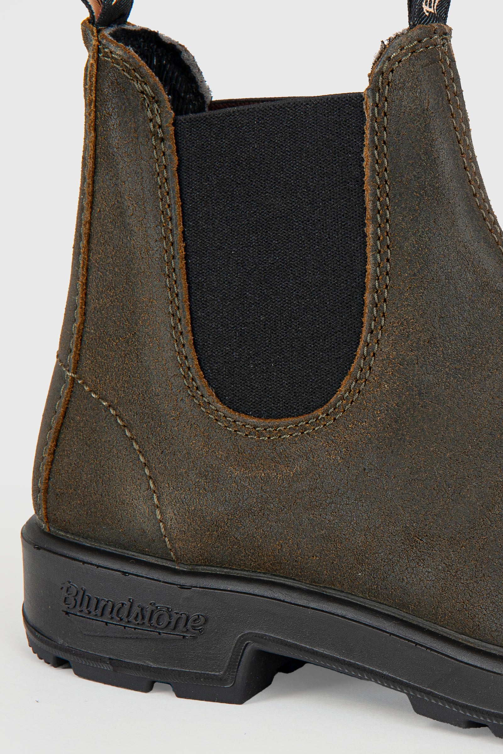 1615 Dark Olive Waxed Suede Chelsea Boot - 5