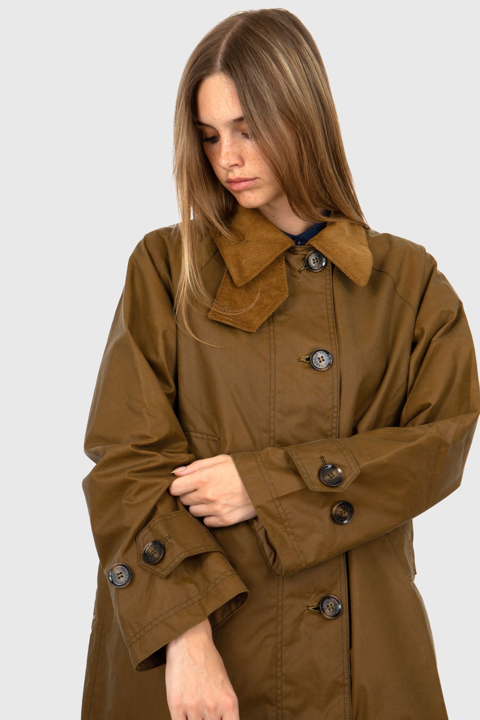 Barbour Giaccone Hartwick Wax Tabacco Donna - 2