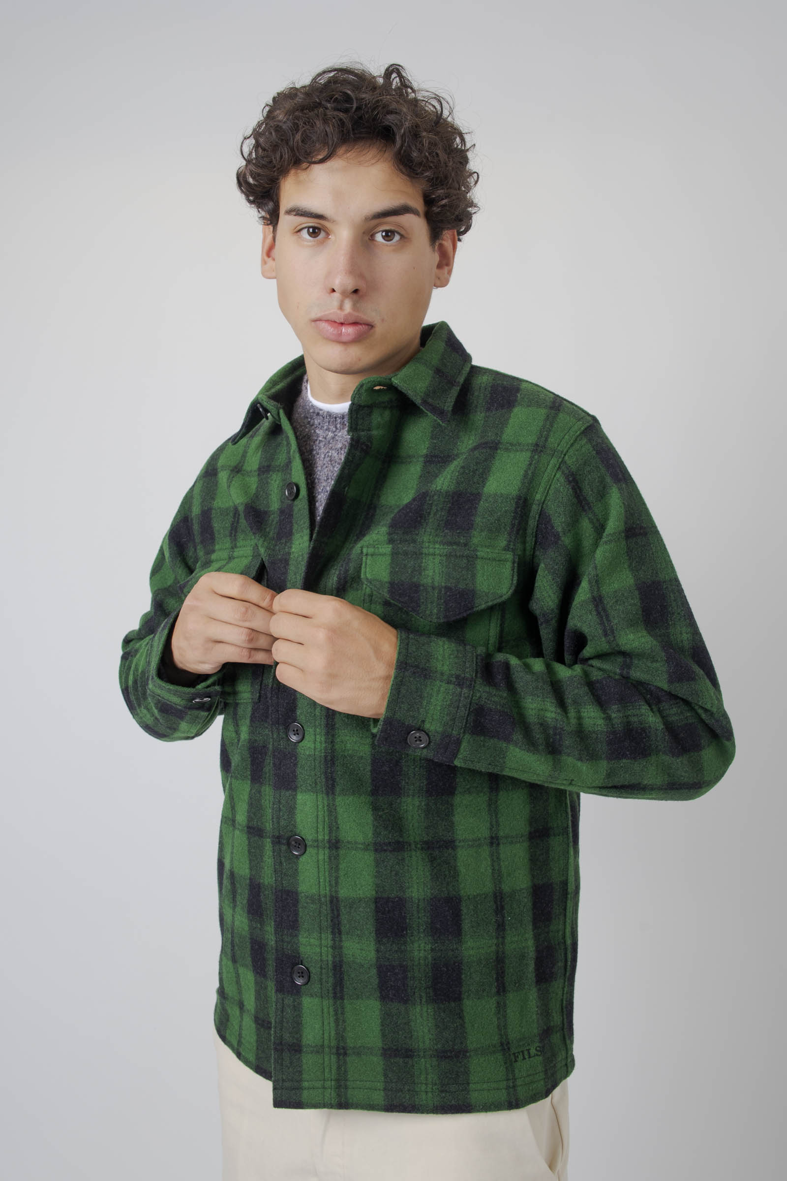 Filson Jac-shirt Verde/nero Uomo - 5