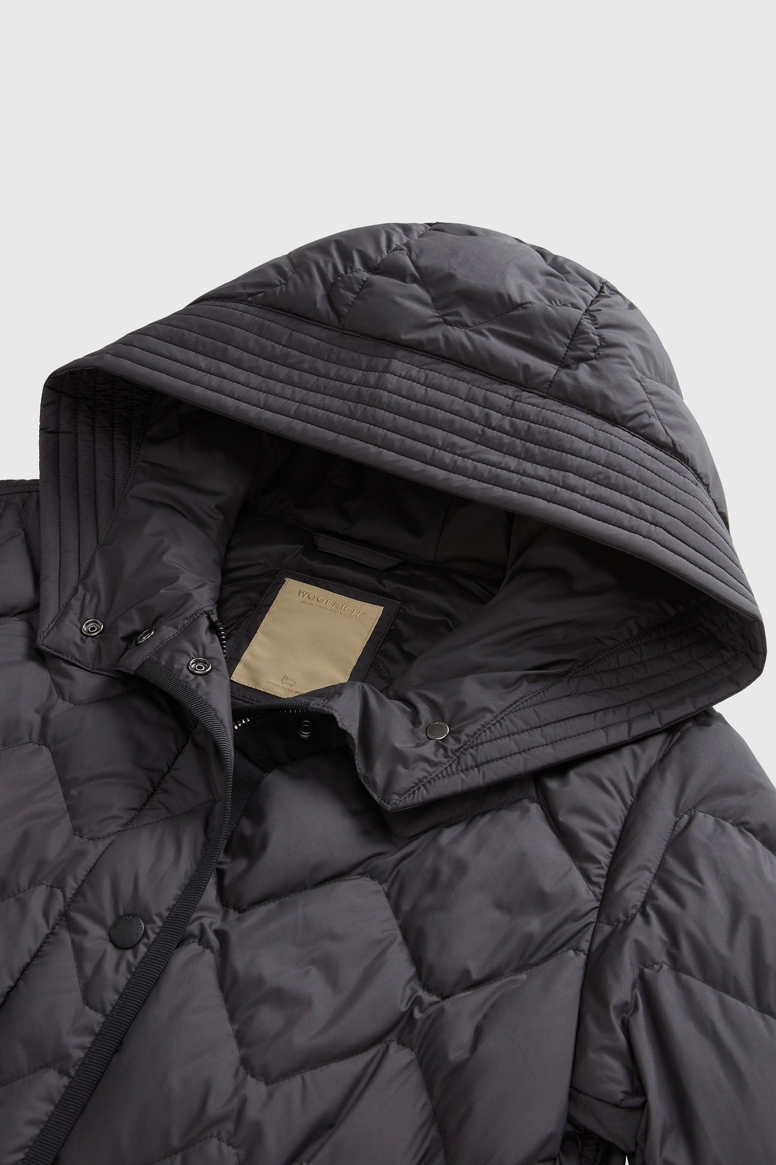 Woolrich Parka Heritage Con Cappuccio Nero Donna - 6