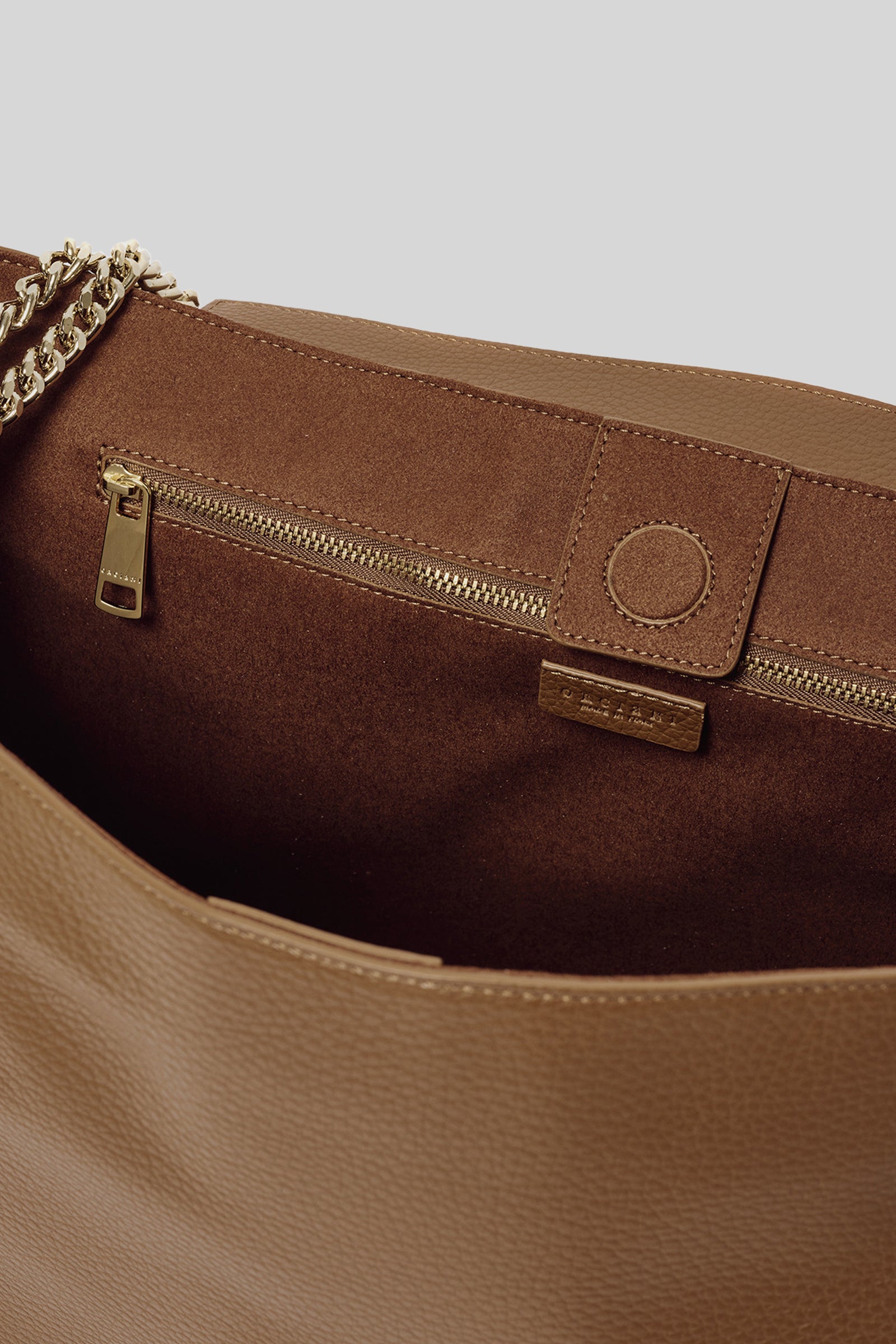 Orciani Borsa Sveva Xl In Pelle Martellata Sense Cuoio Donna - 4