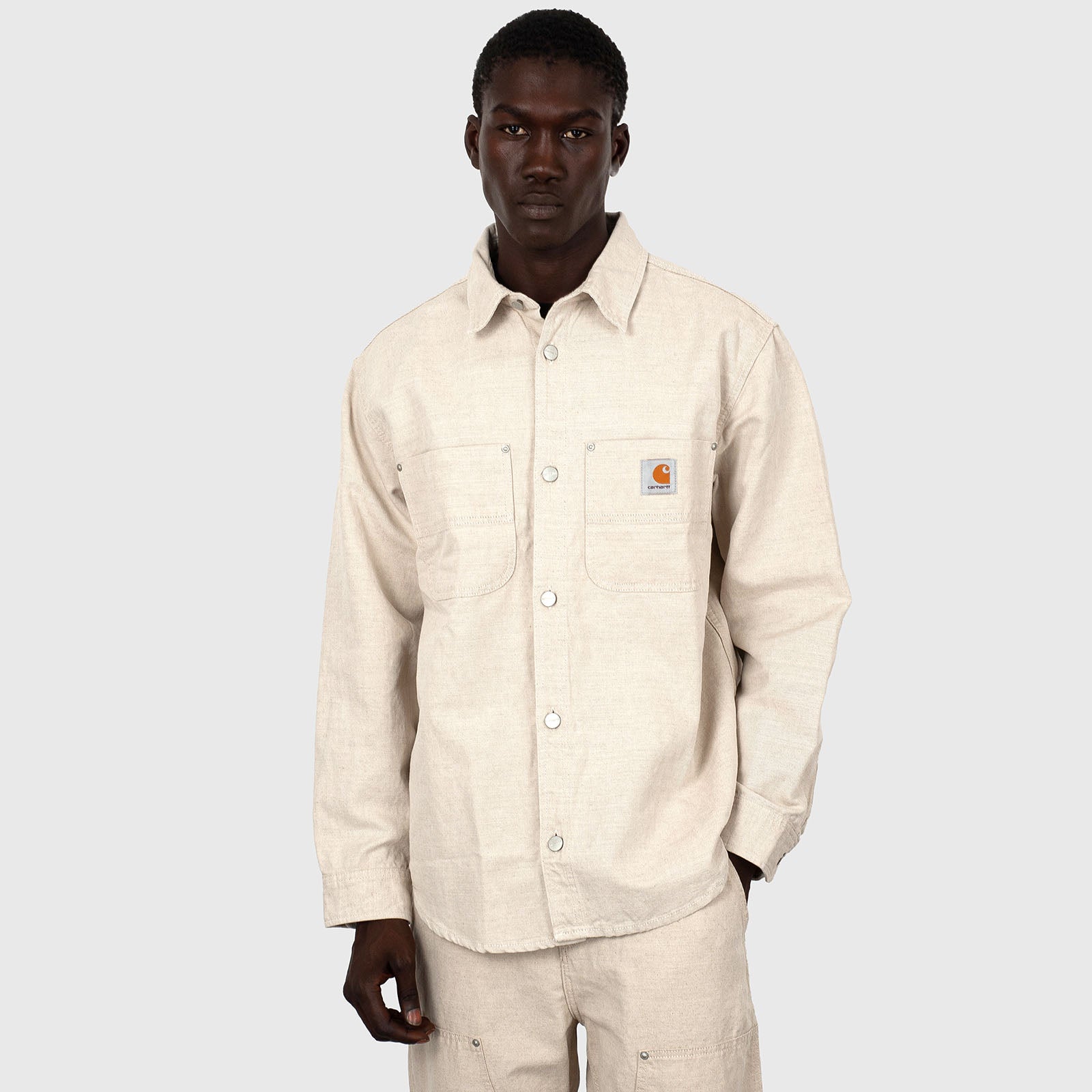 Carhartt Wip Walter Shirt Jac Beige Chiaro Uomo - 8