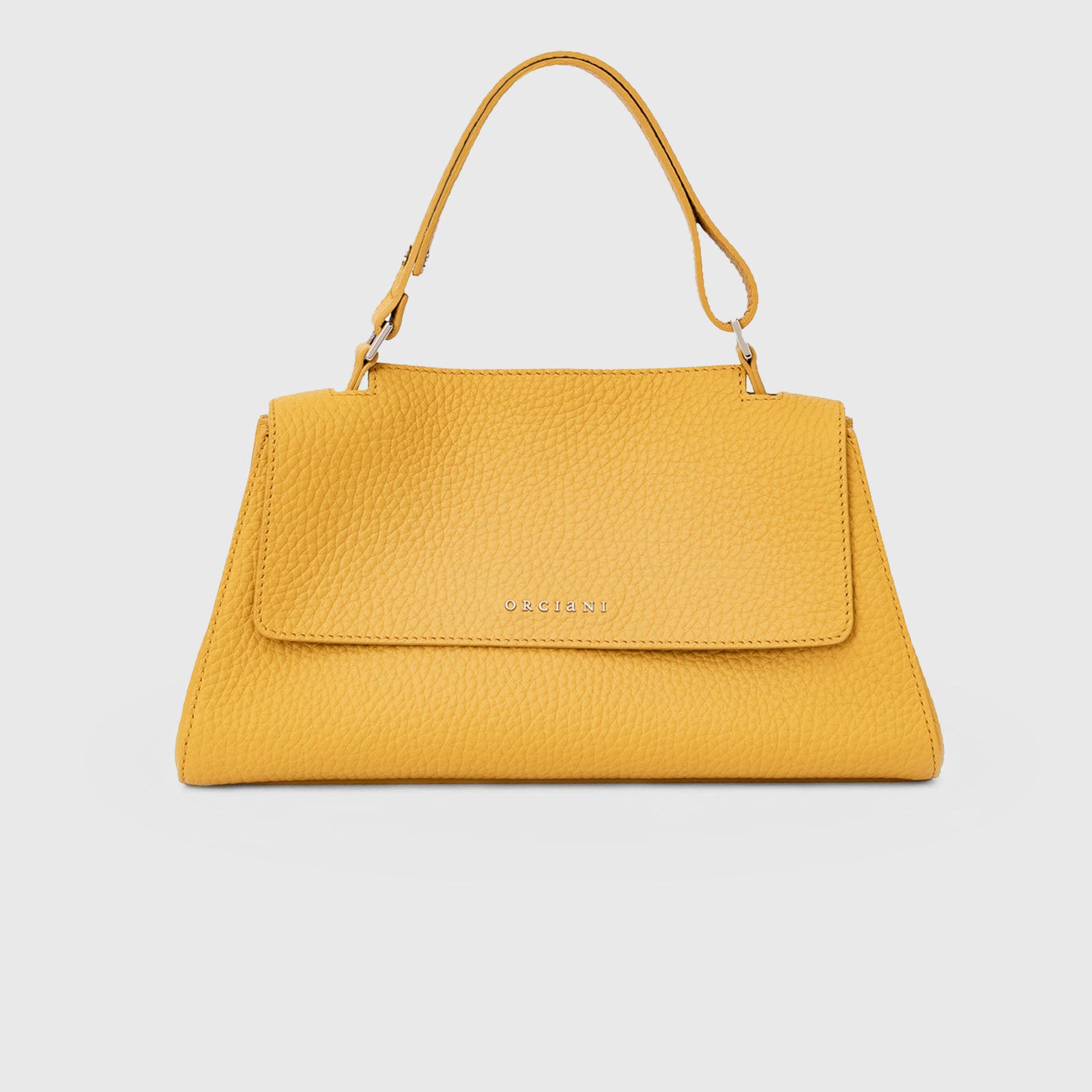 Orciani Borsa Sveva Longuette In Pelle Soft Giallo Donna - 5