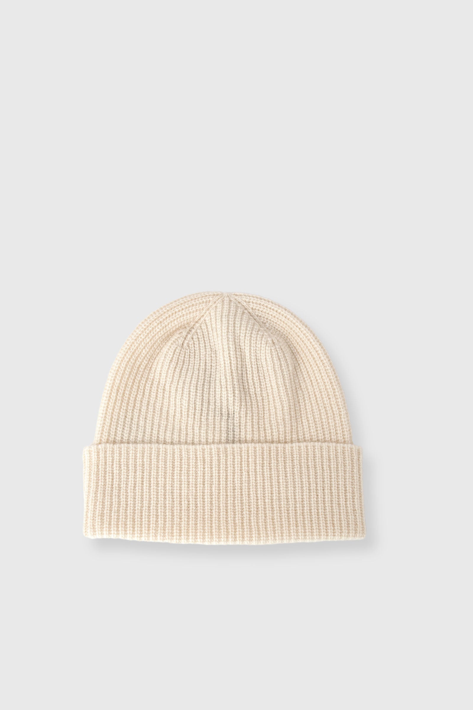 Woolrich Knitted Ribbed Beanie Crema Unisex - 3