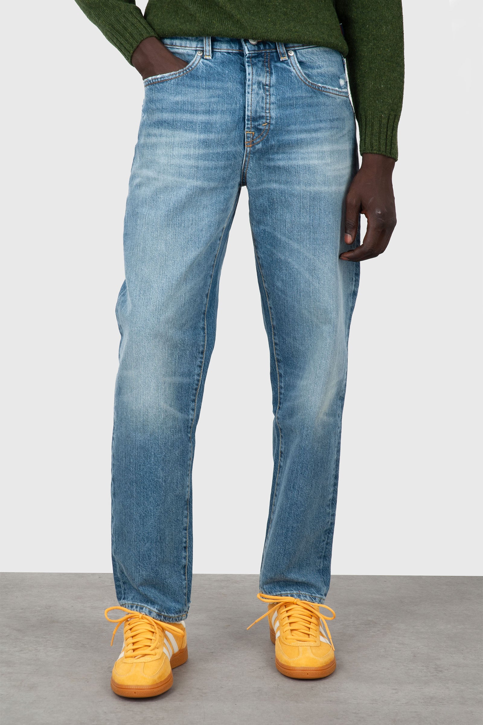 Department Five Jeans Newman Tapered Blu Chiaro Uomo - 4