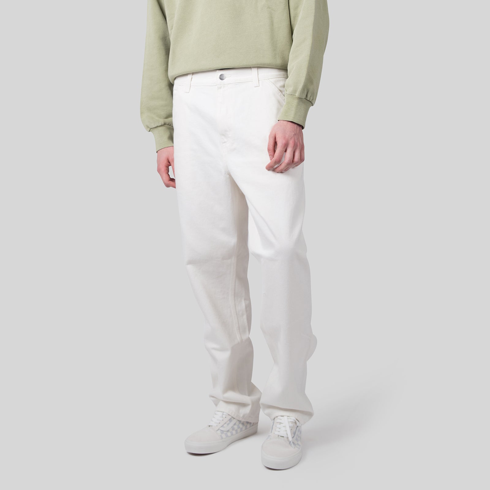 Carhartt Wip Single Knee Pant Bianco Uomo - 8