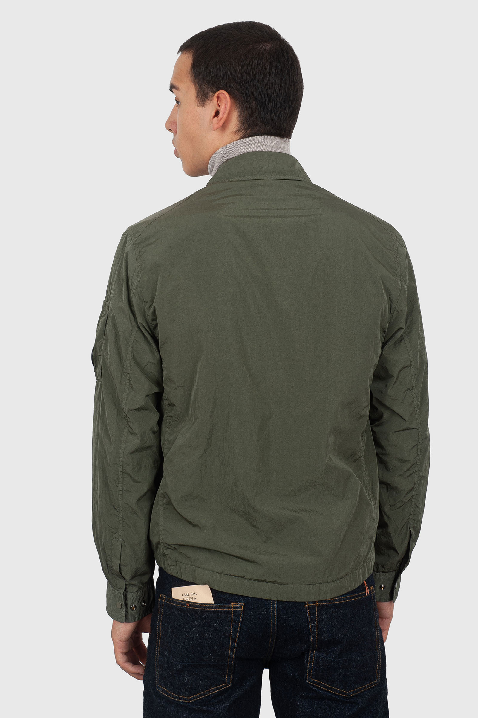 C.p. Company Overshirt Chrome-r Lens Verde Militare Uomo - 4