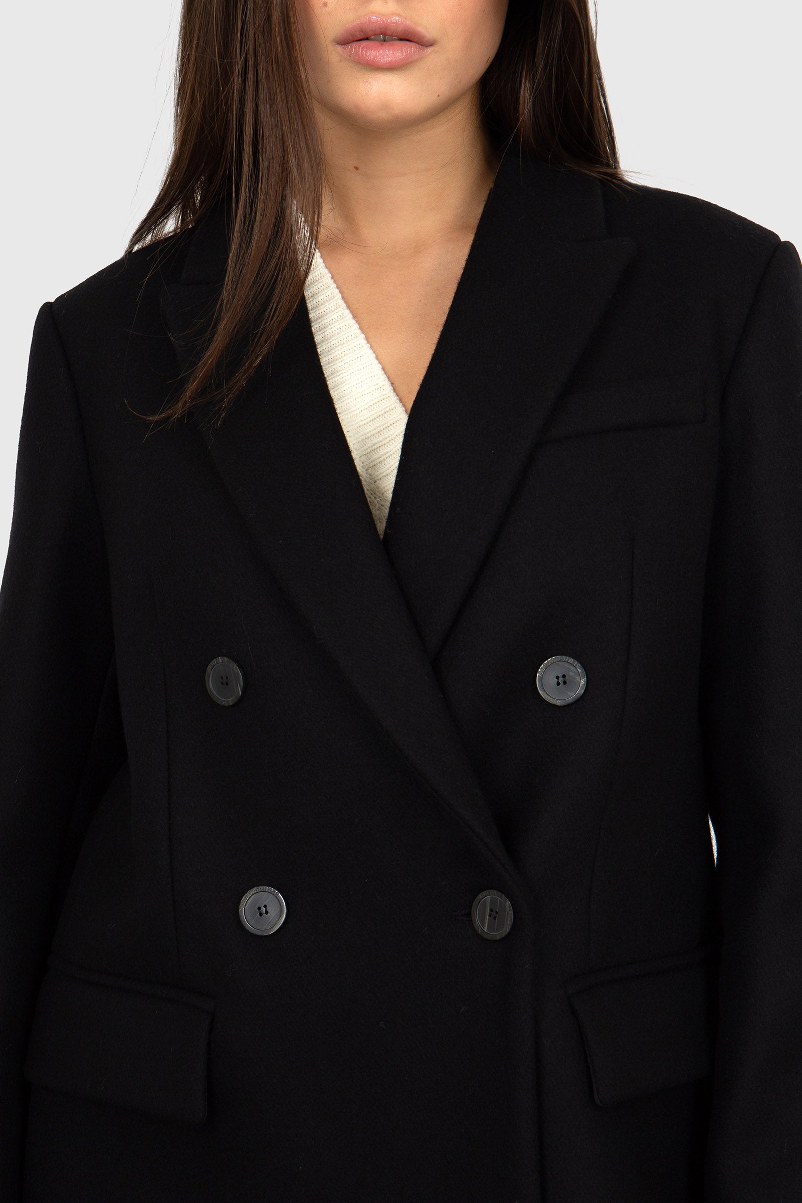 Semicouture Cappotto Heloise Nero Donna - 2