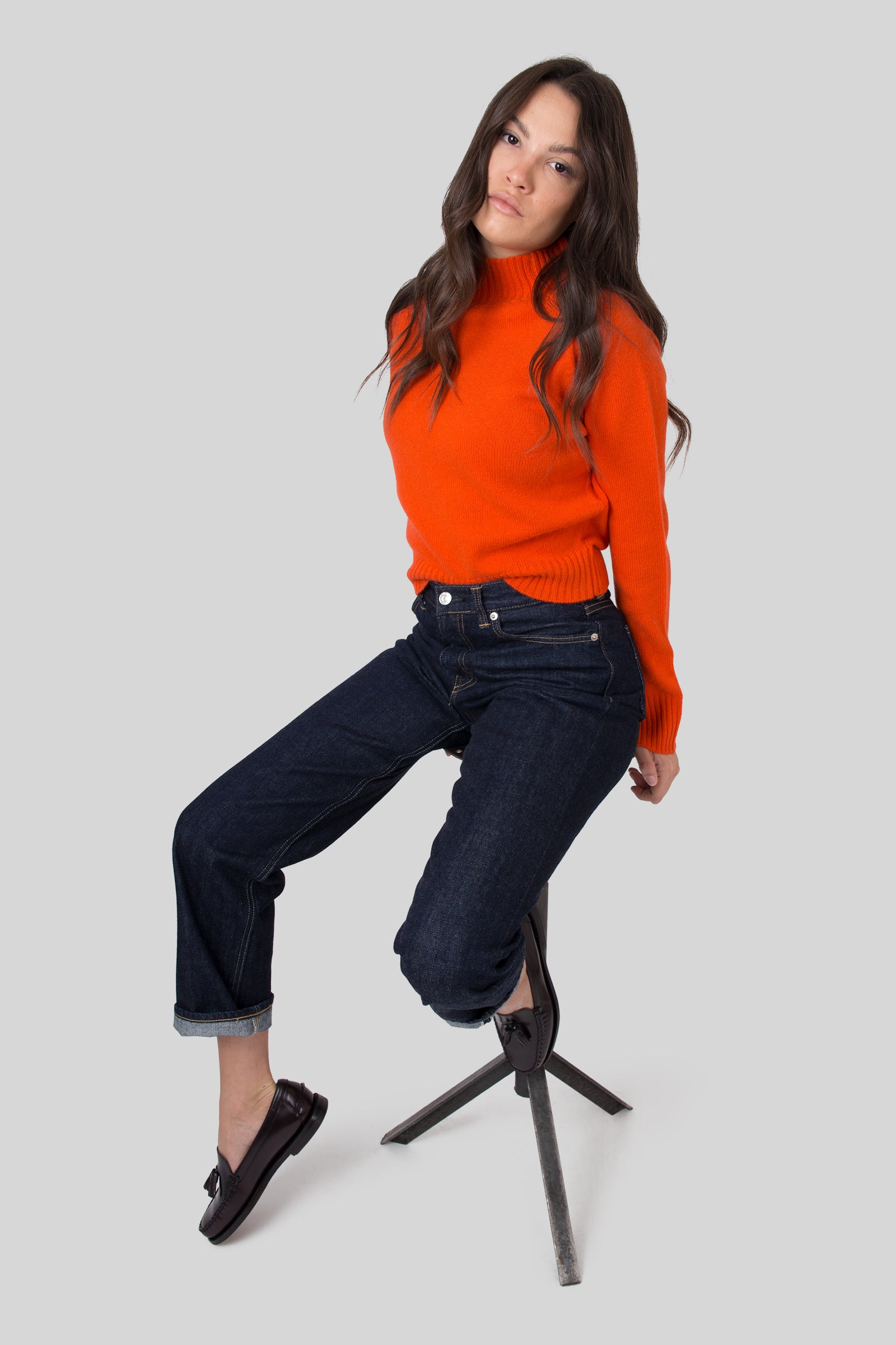 Edwin W Janis Pant Japan Blu Scuro Donna - 4