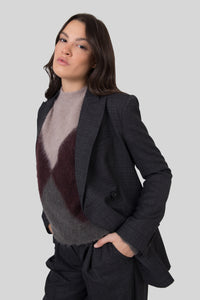 Grifoni Giacca Doppio Petto Antracite Donna grifoni