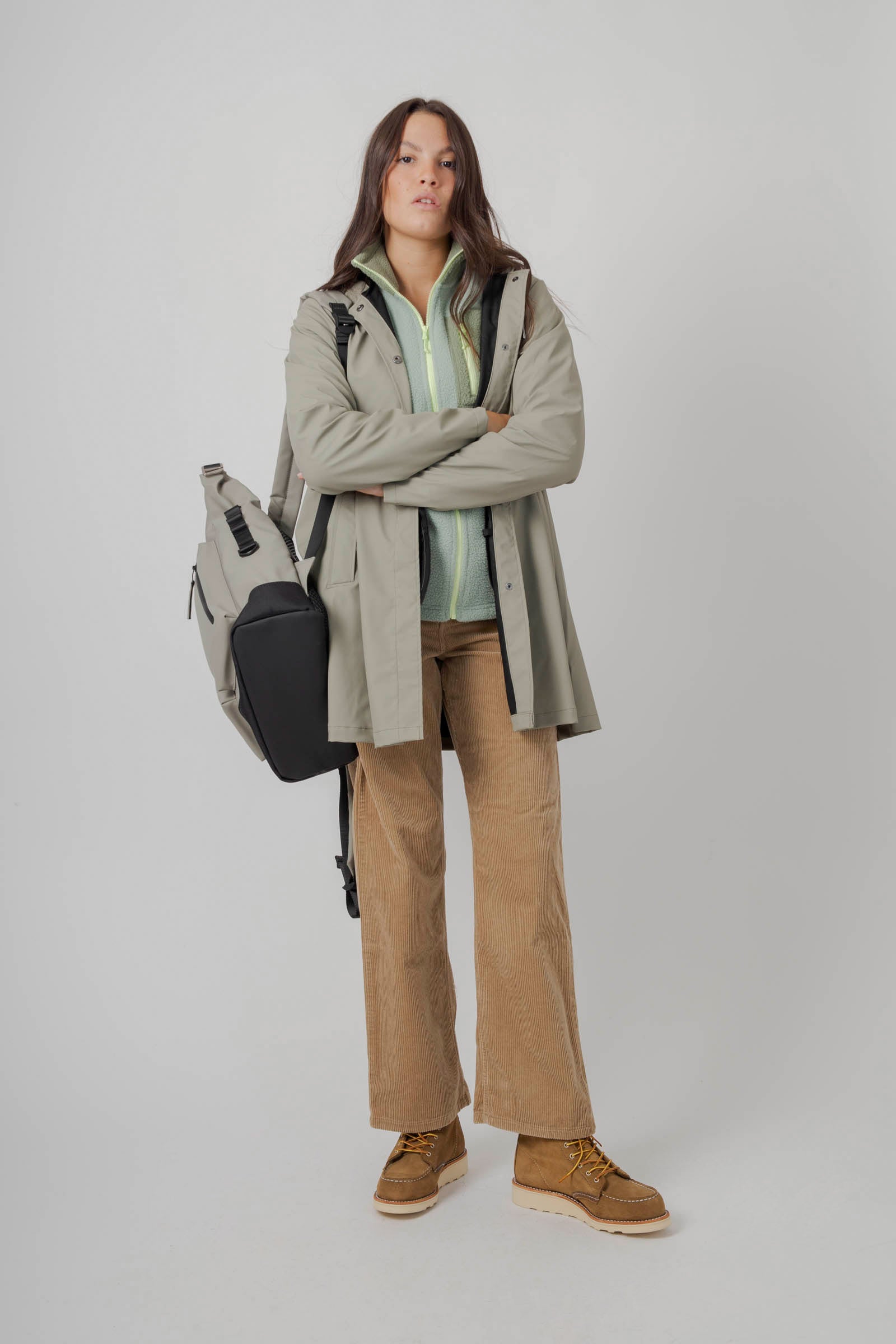 Rains A-line Jacket Verde Chiaro Donna - 6