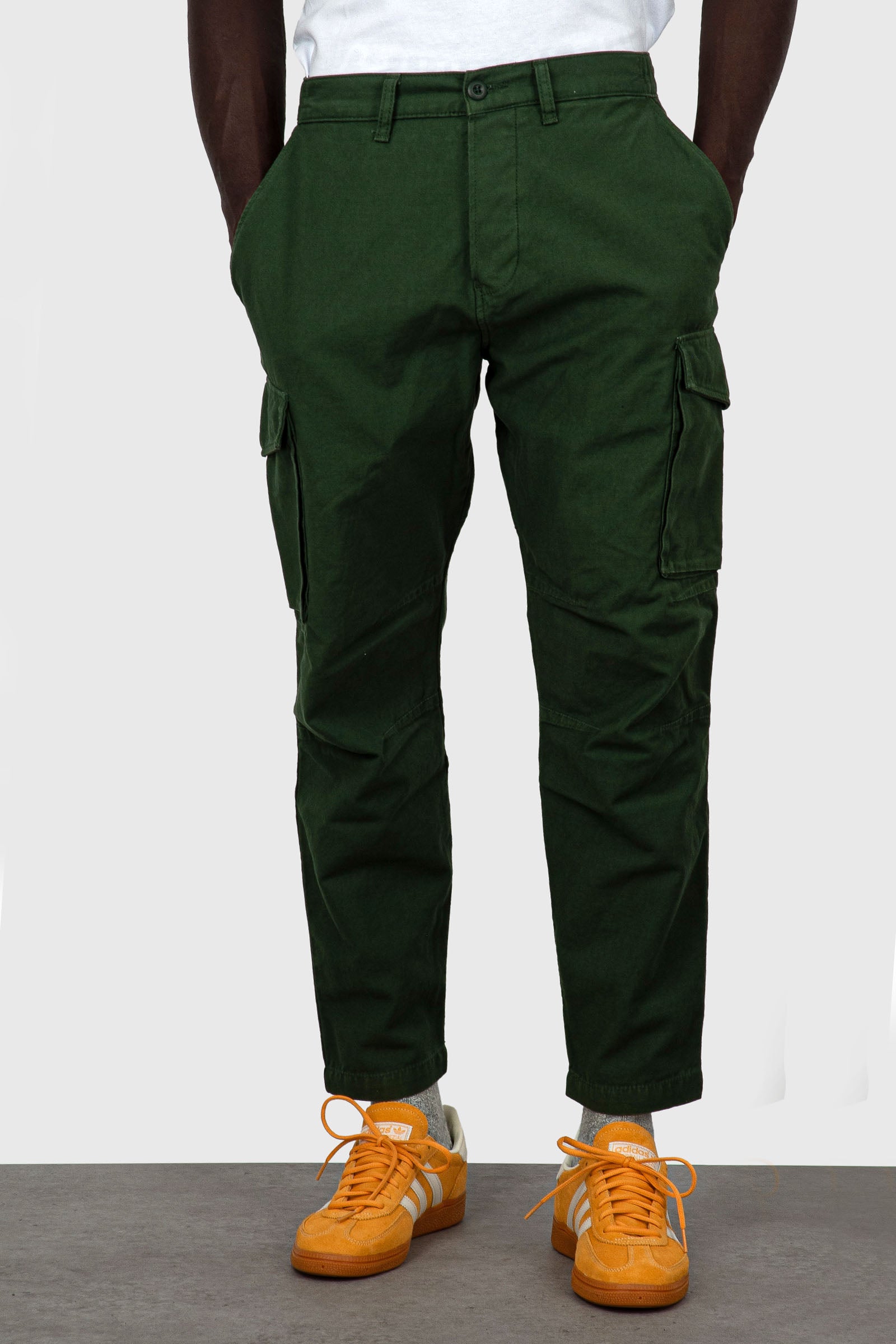 Edwin Pantalone Cargo Sentinel Verde Uomo - 3