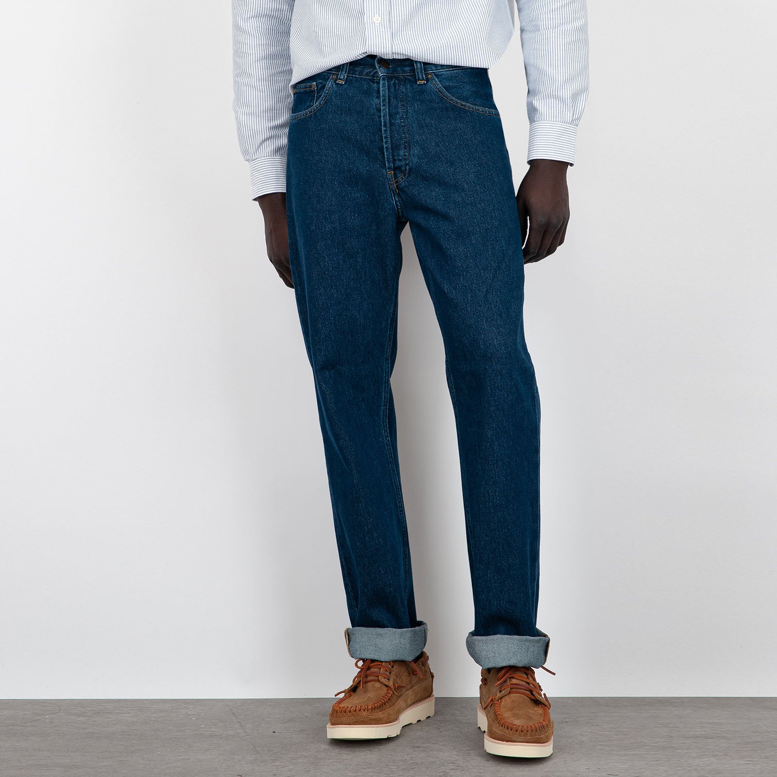 Carhartt Wip Jeans Nolan Blu Medio Uomo - 7