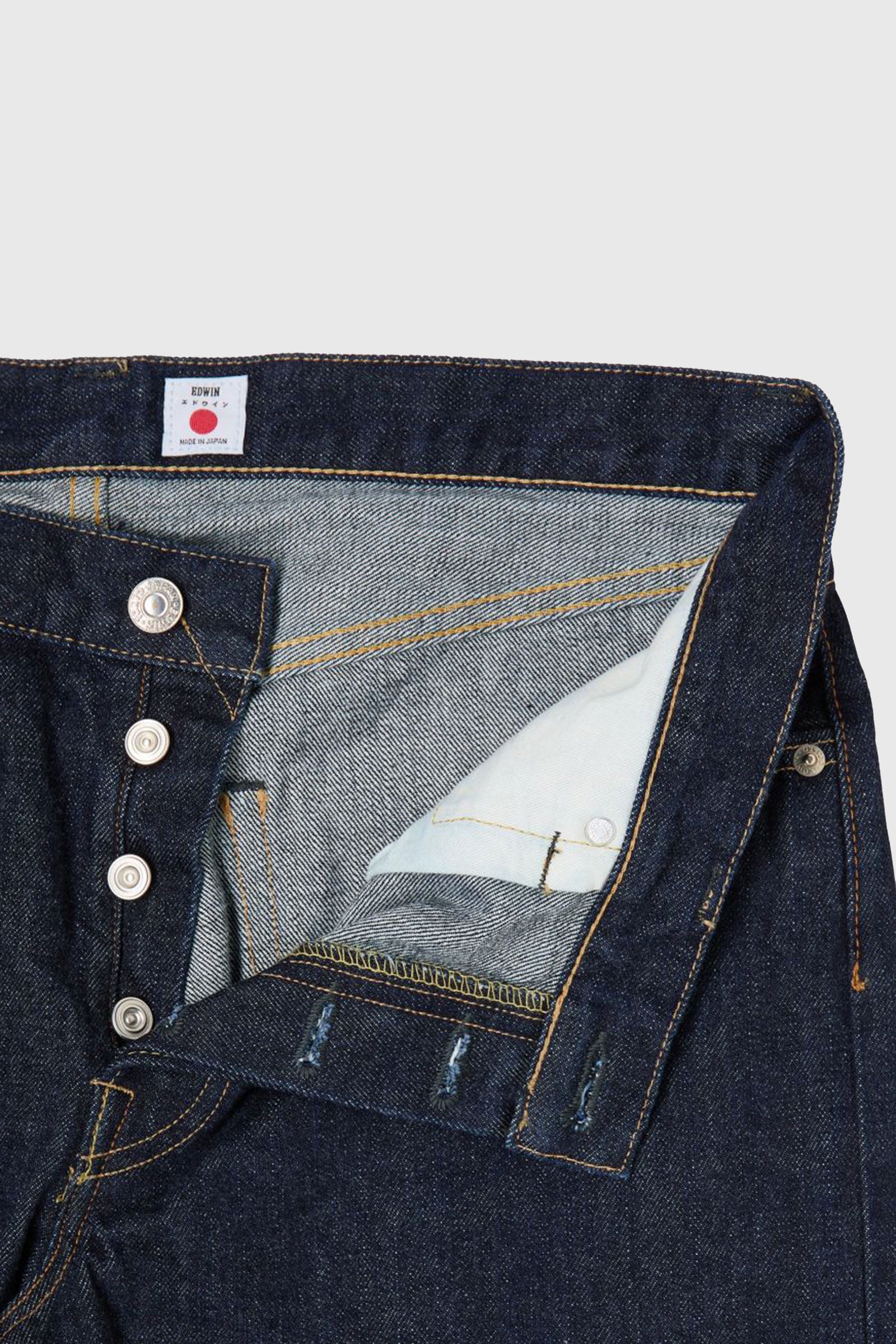 Edwin Jeans Regular Tapered Japan Blu Scuro Uomo - 6