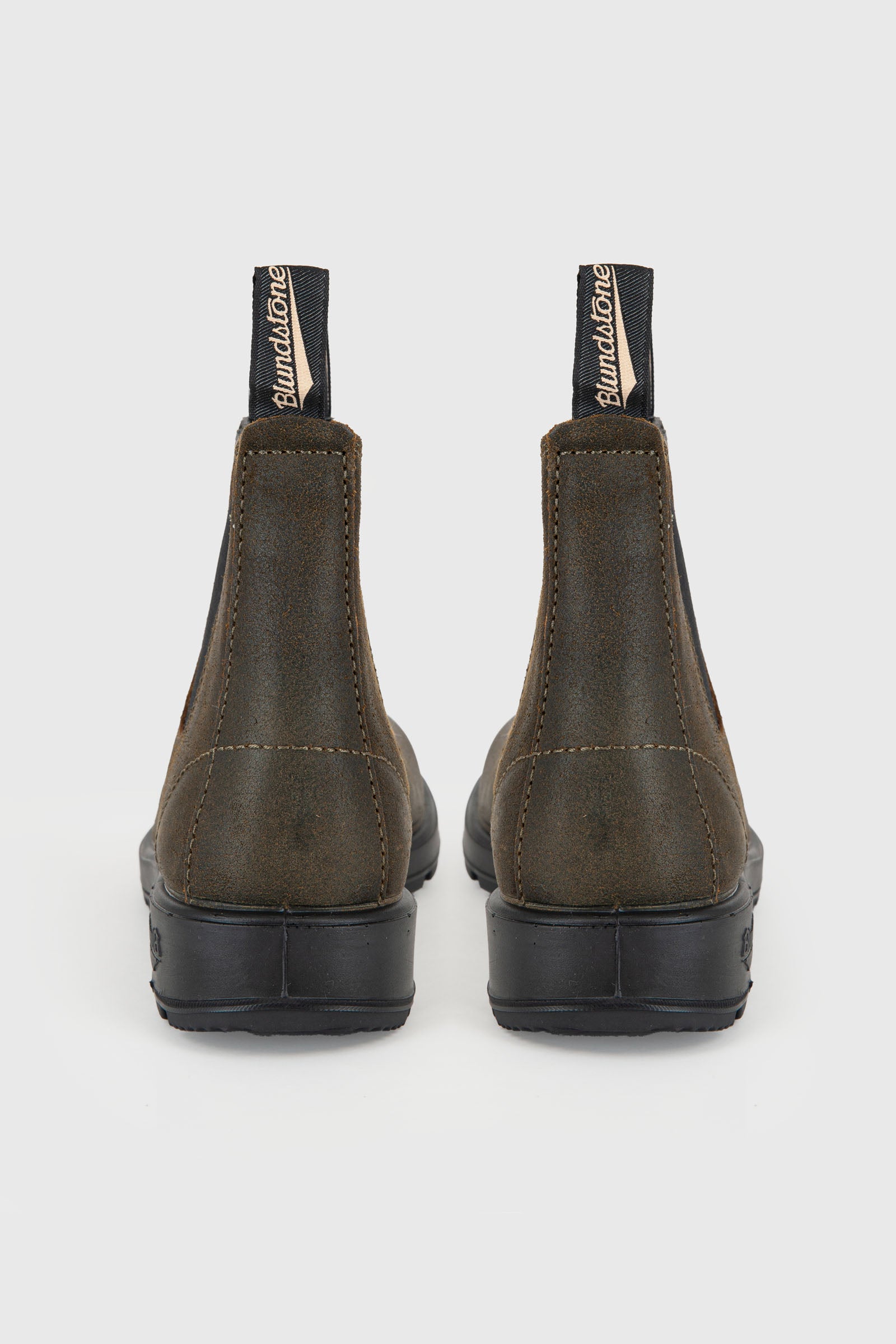 1615 Dark Olive Waxed Suede Chelsea Boot - 4