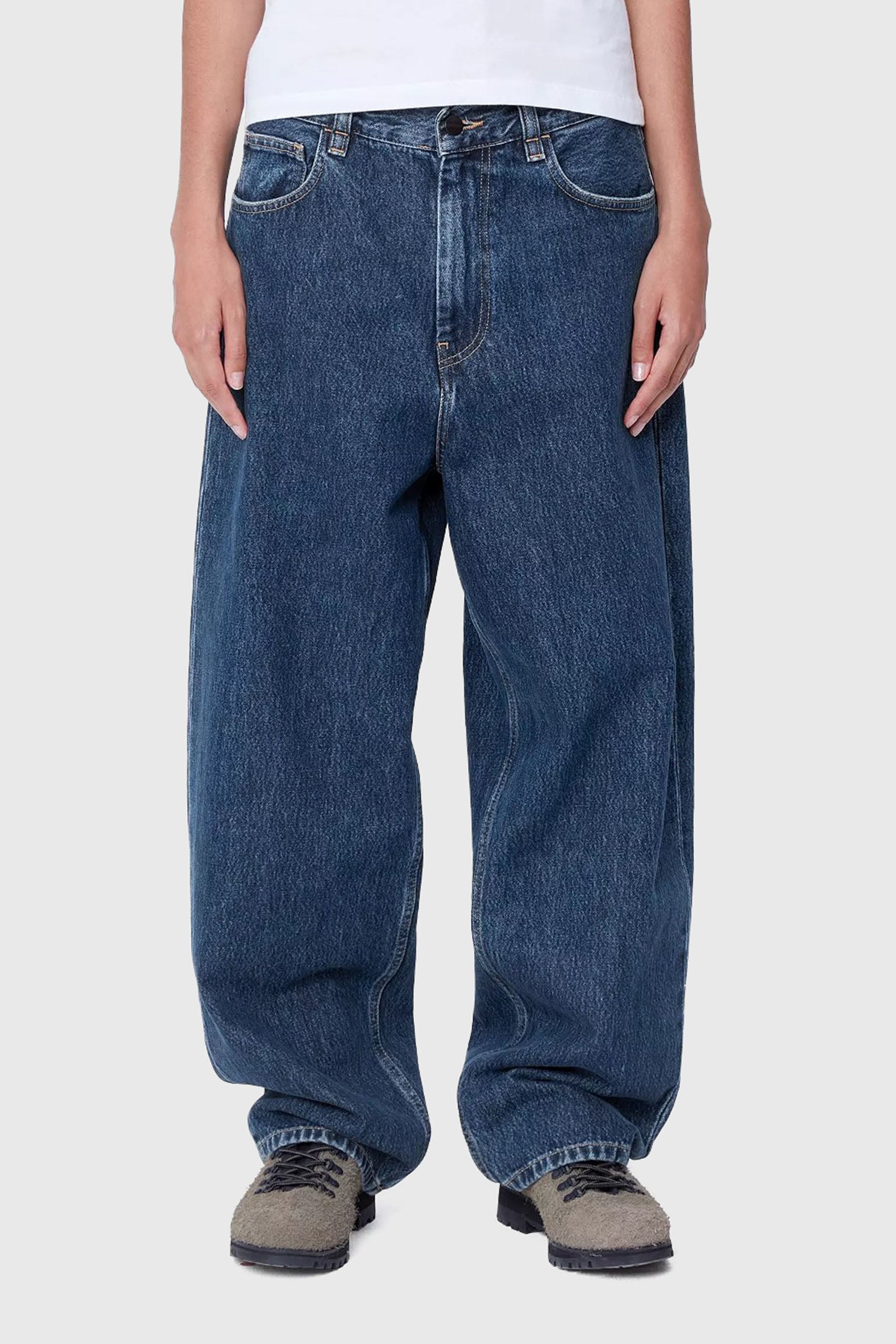 Carhartt Wip W' Brandon Pant Blu Medio Donna - 3