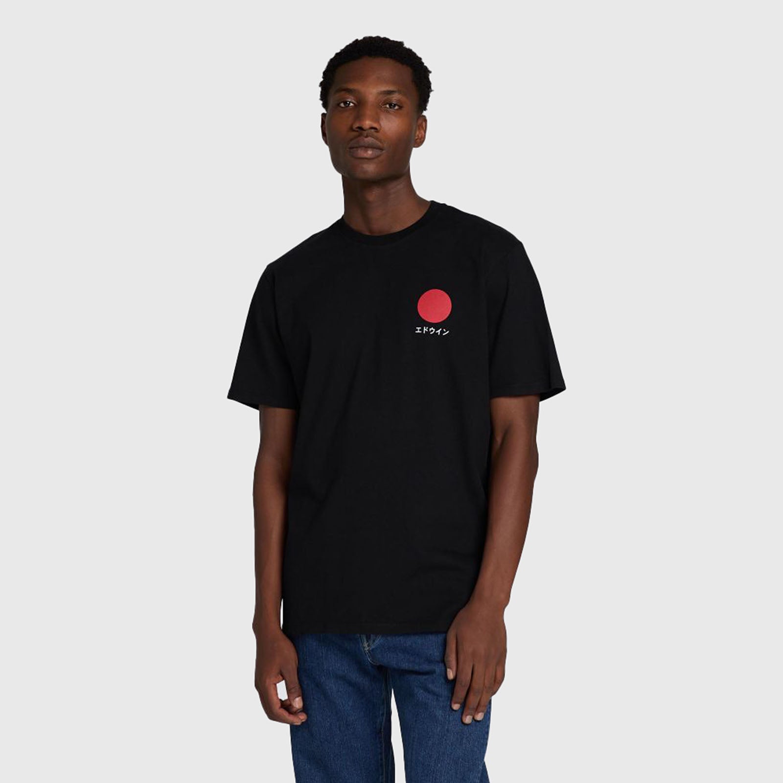 Edwin T-shirt Japanese Sun Nero Uomo - 8