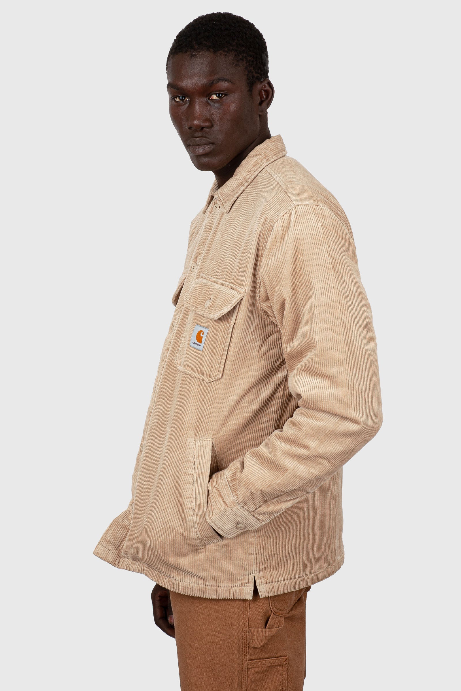 Carhartt Wip Whitsome Shirt Jac Beige Chiaro Uomo - 3