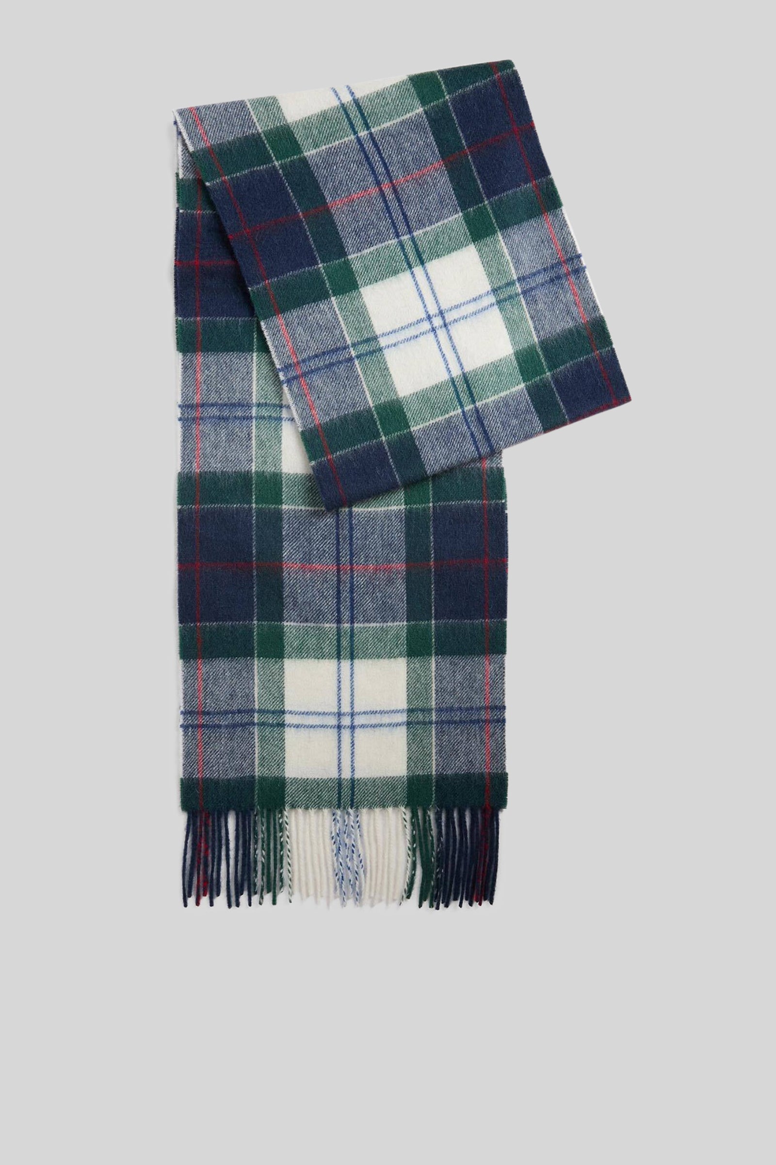 Barbour Sciarpa Evergreen Tartan Verde/blu Unisex - 1