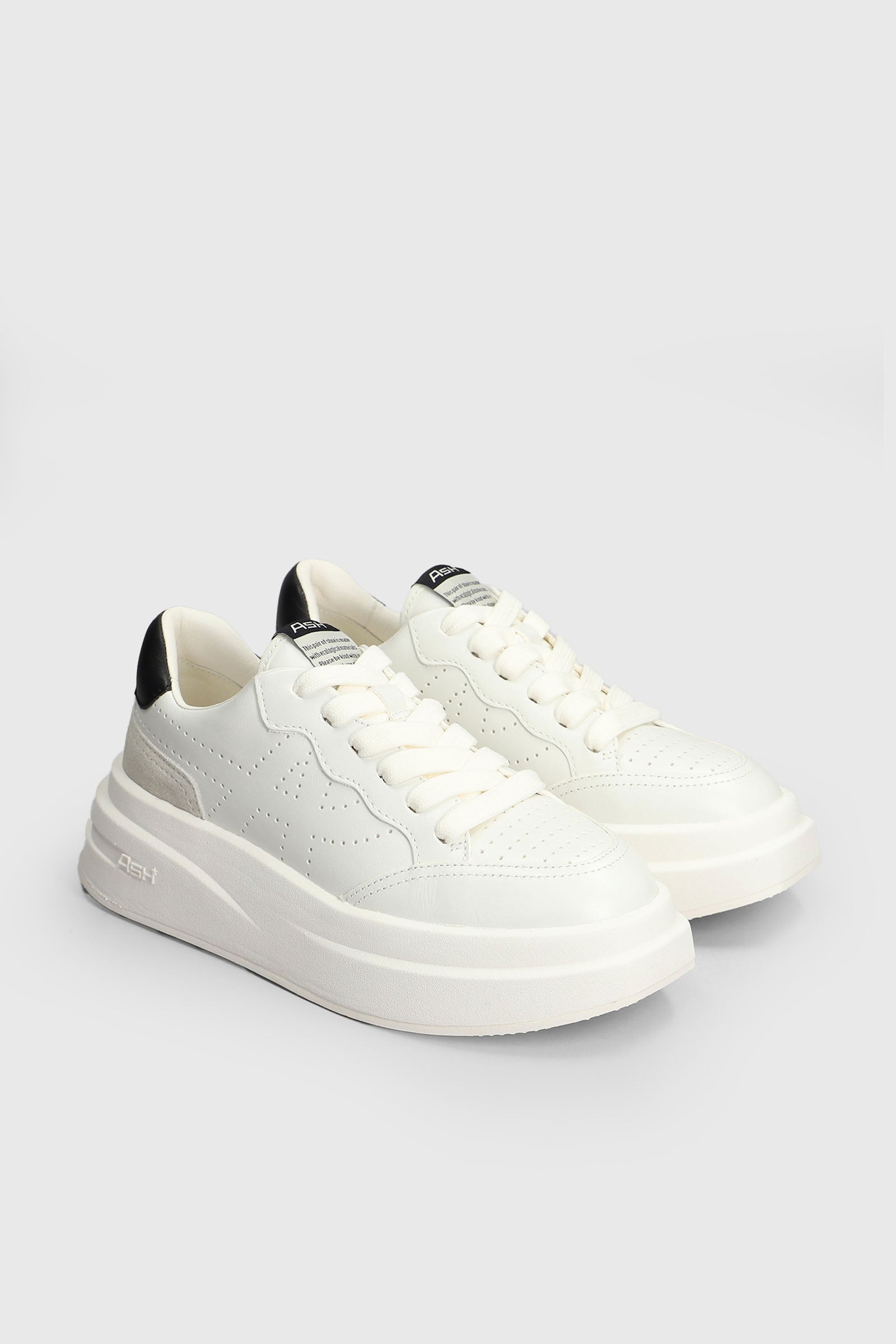 Sneakers Impuls Pelle Bianco/Nero Ash - 3