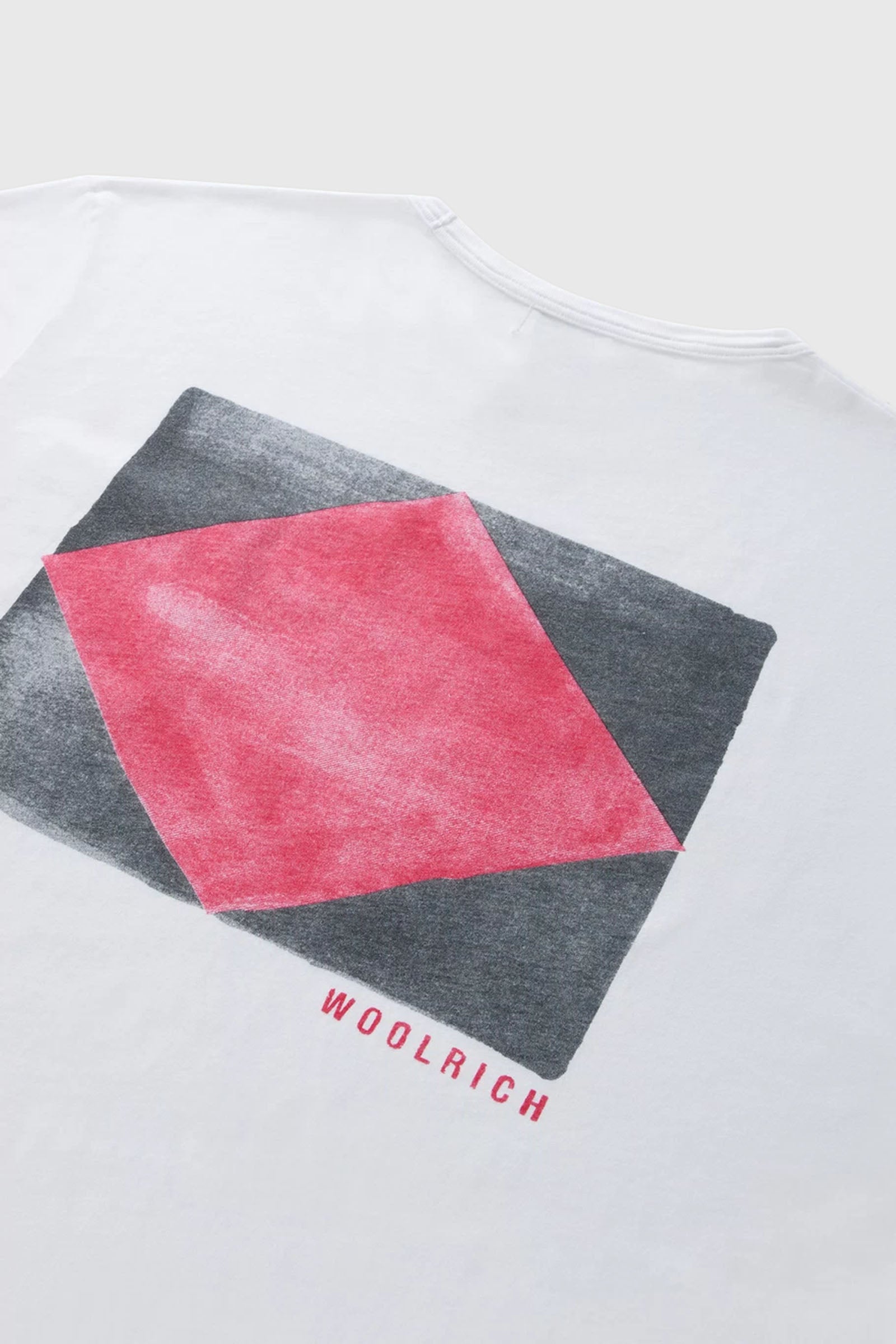 Woolrich T-shirt Flag Bianco Uomo - 7