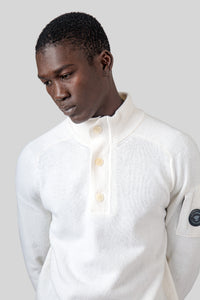 Maglia Lambswool Half Button Lens c.p. company
