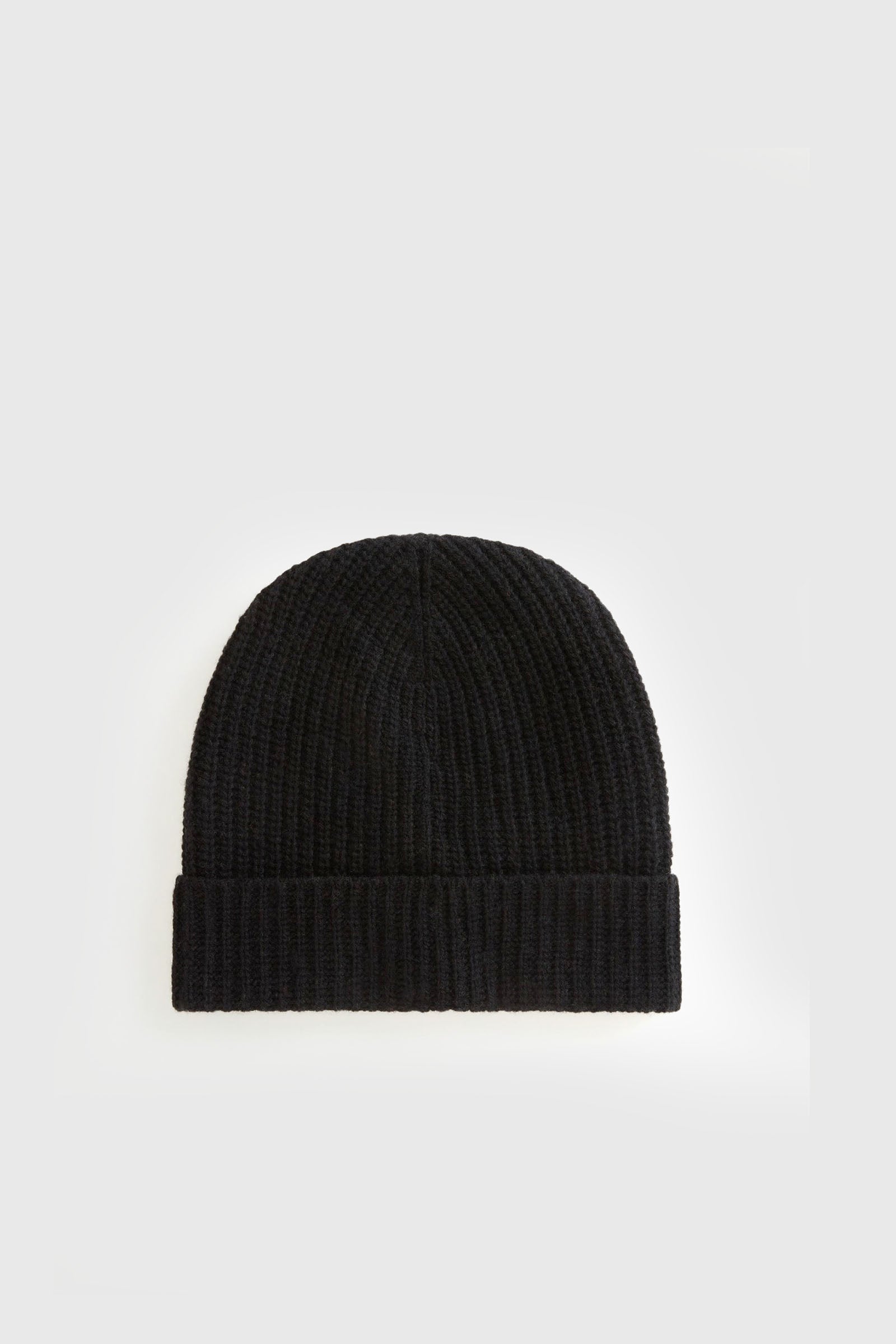 Woolrich Knitted Ribbed Beanie Nero Unisex - 3